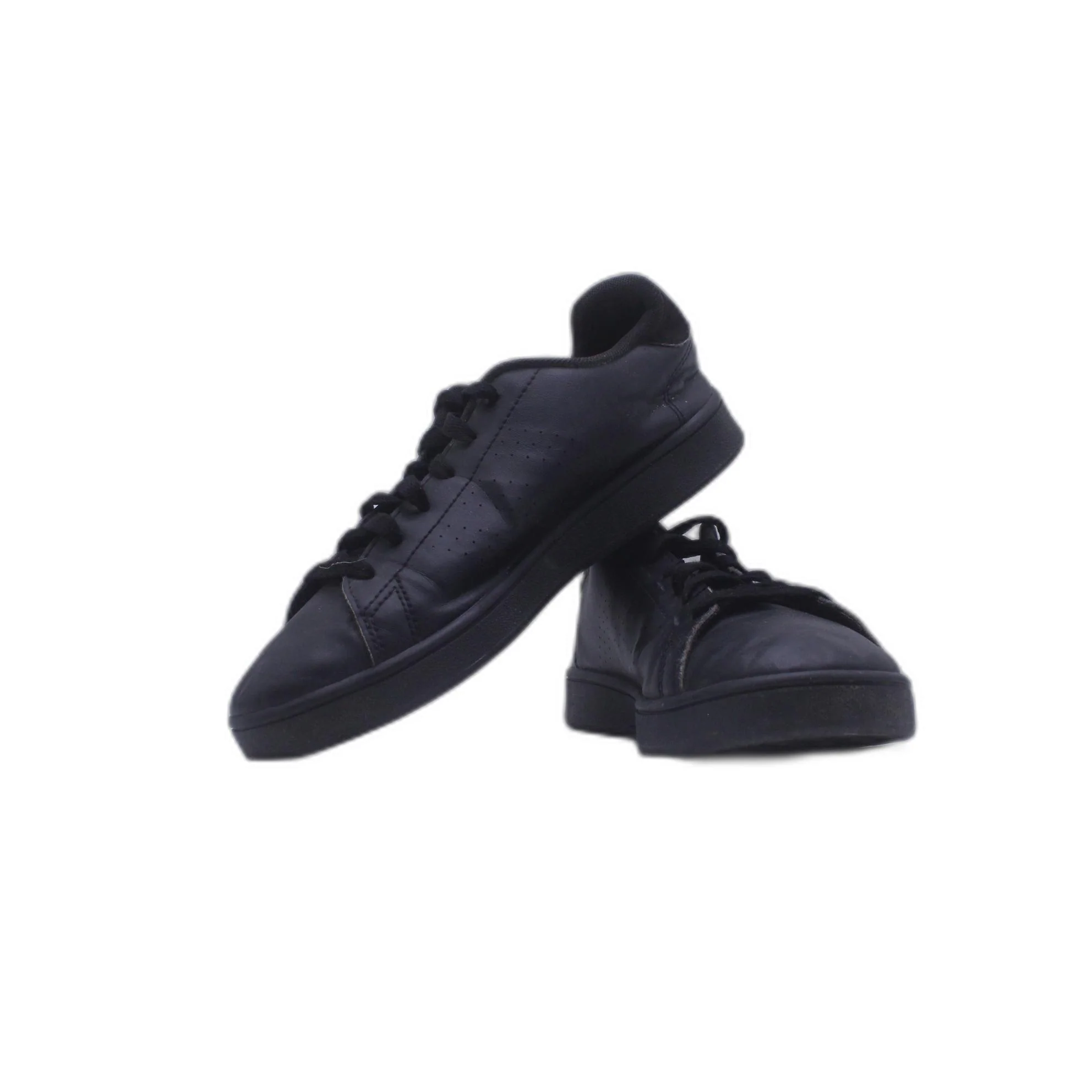ADIDAS Advantage Black Leather Runners Shoe - Image 5