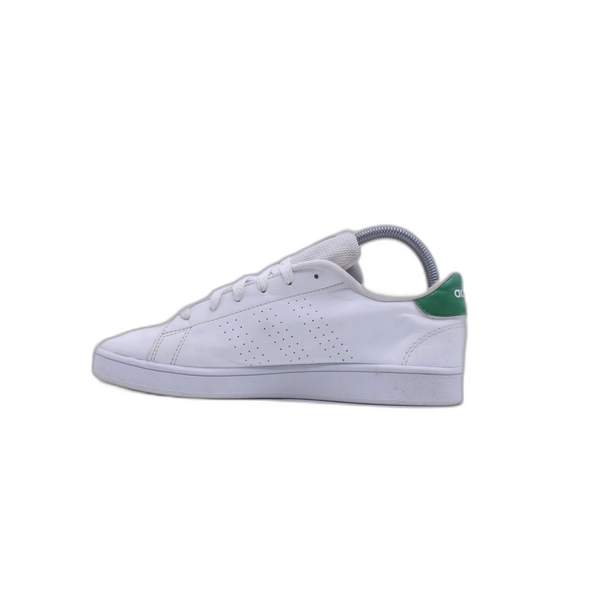 Adidas Advantage White Green Lace Up Sneaker - Image 2