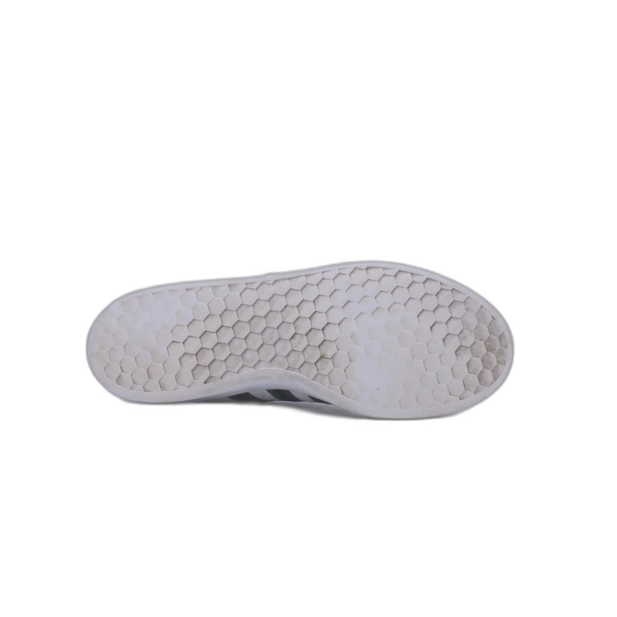 Adidas Grand Court White Green Stripe Tennis Shoe - Image 3