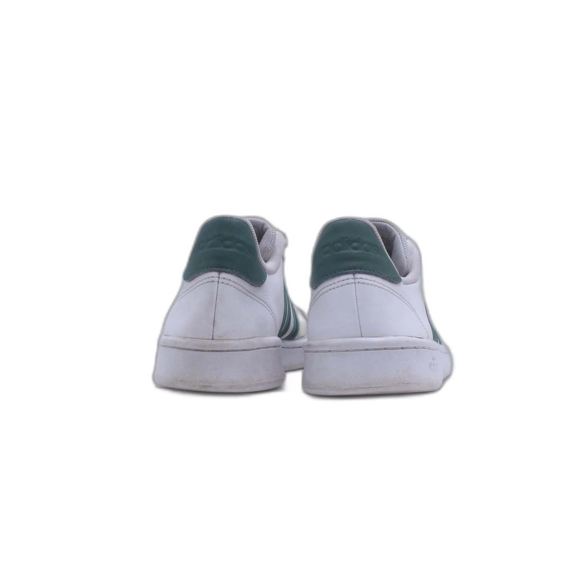 Adidas Grand Court White Green Stripe Tennis Shoe - Image 4