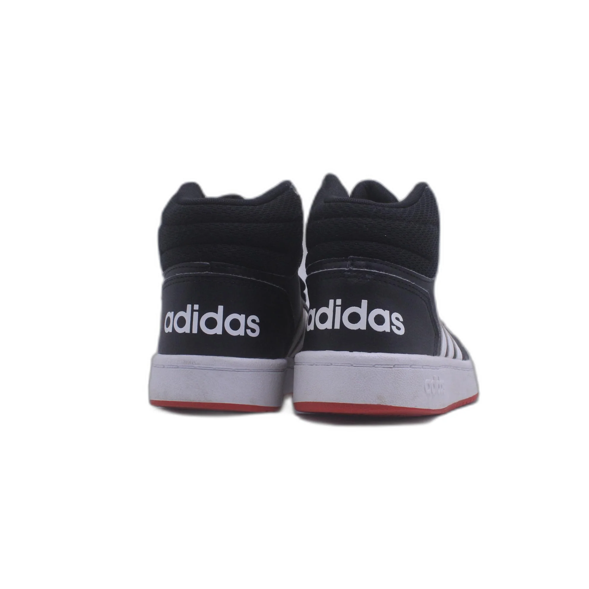 Adidas Mens Hoops 2.0 Mid Black Basketball Shoe - Image 4