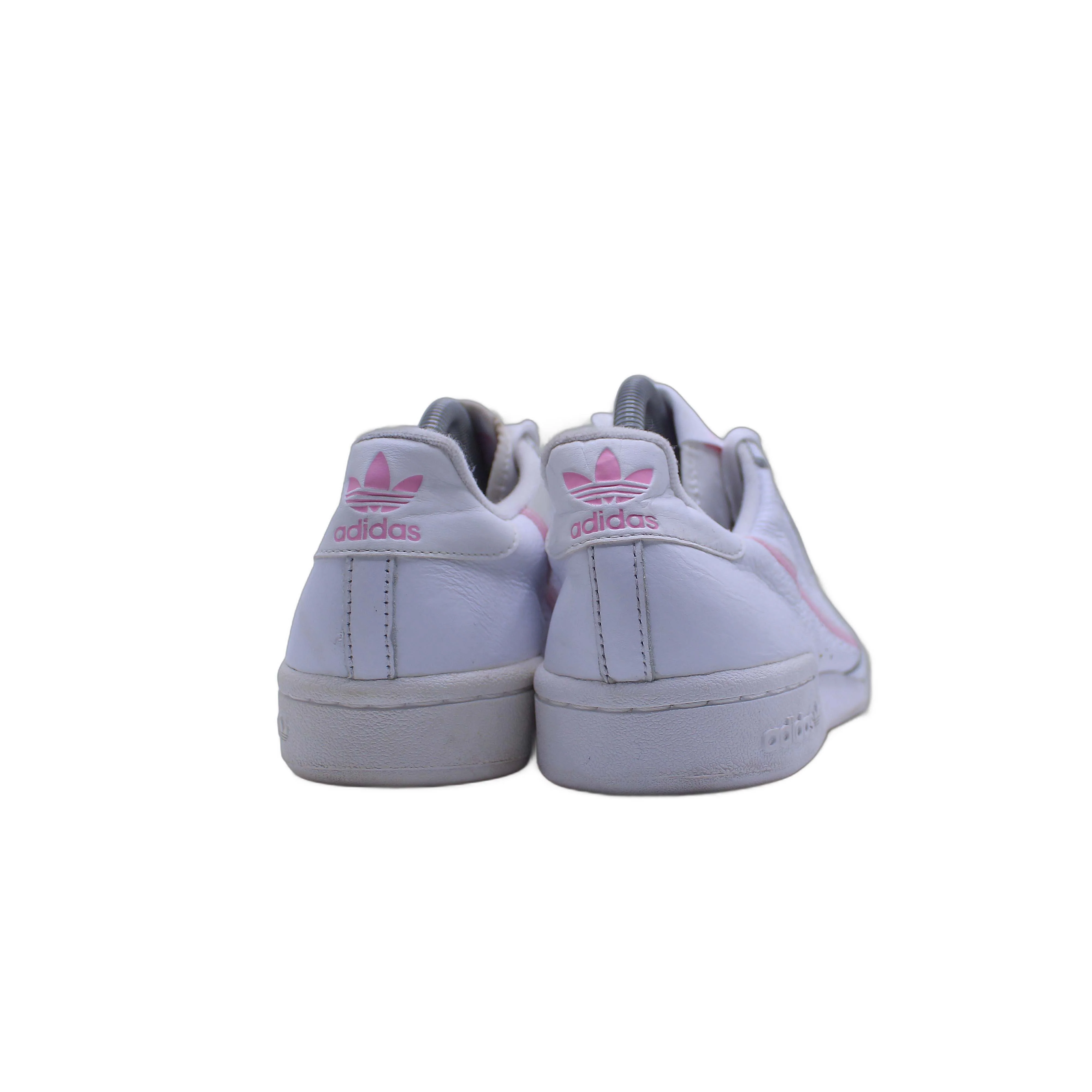 Adidas Original Women’s Continental 80 White/Pink Shoe - Image 4