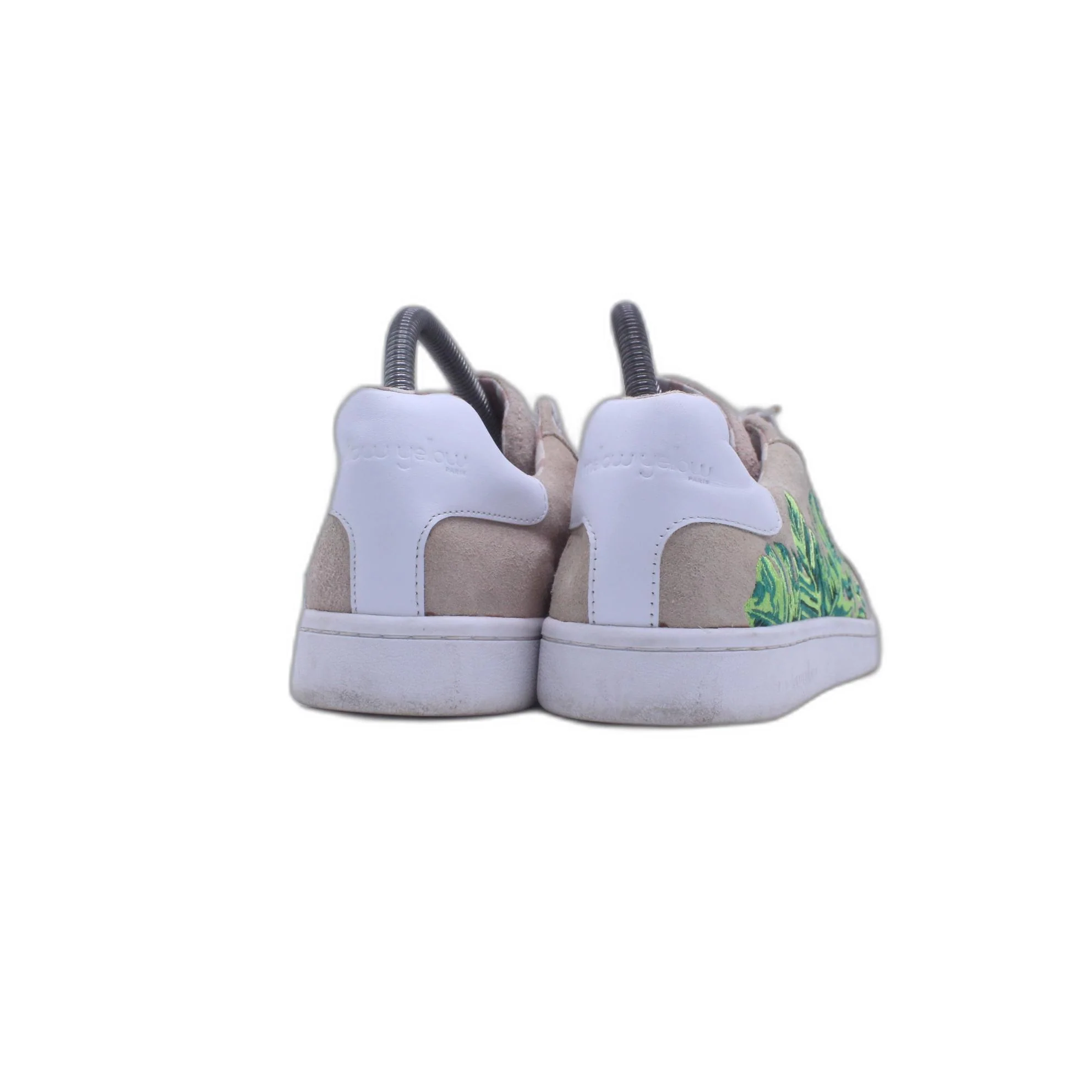 Adidas Originals Stan Smith White Green Palm Print Casual Sneakers - Image 4