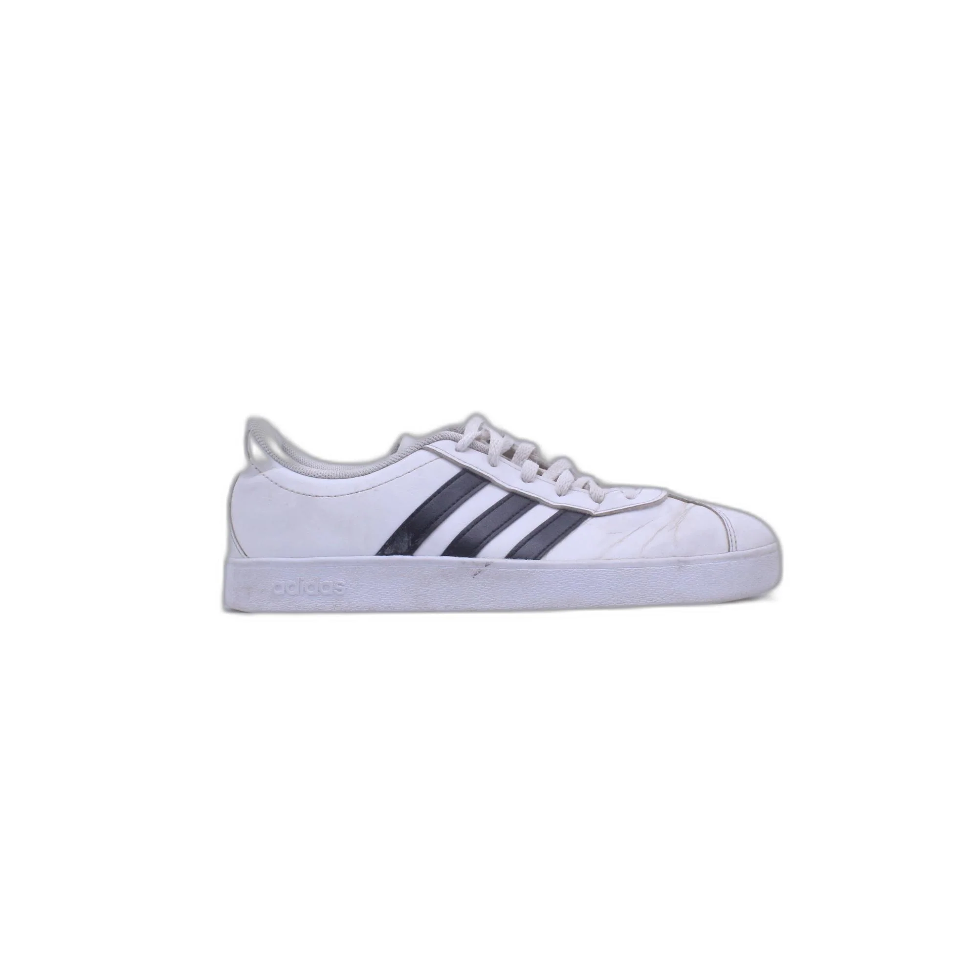 Adidas VI Court 2.0 White Black Leather Stripes