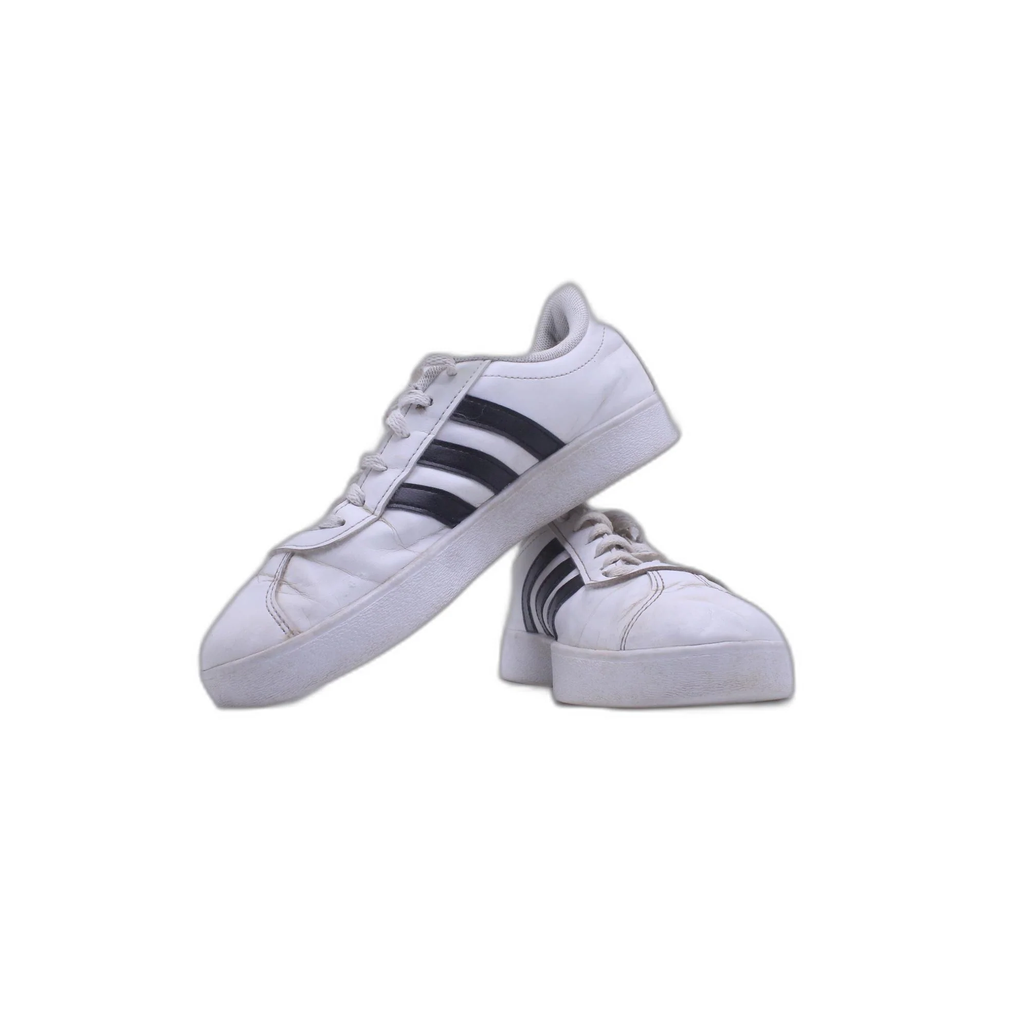 Adidas VI Court 2.0 White Black Leather Stripes - Image 5