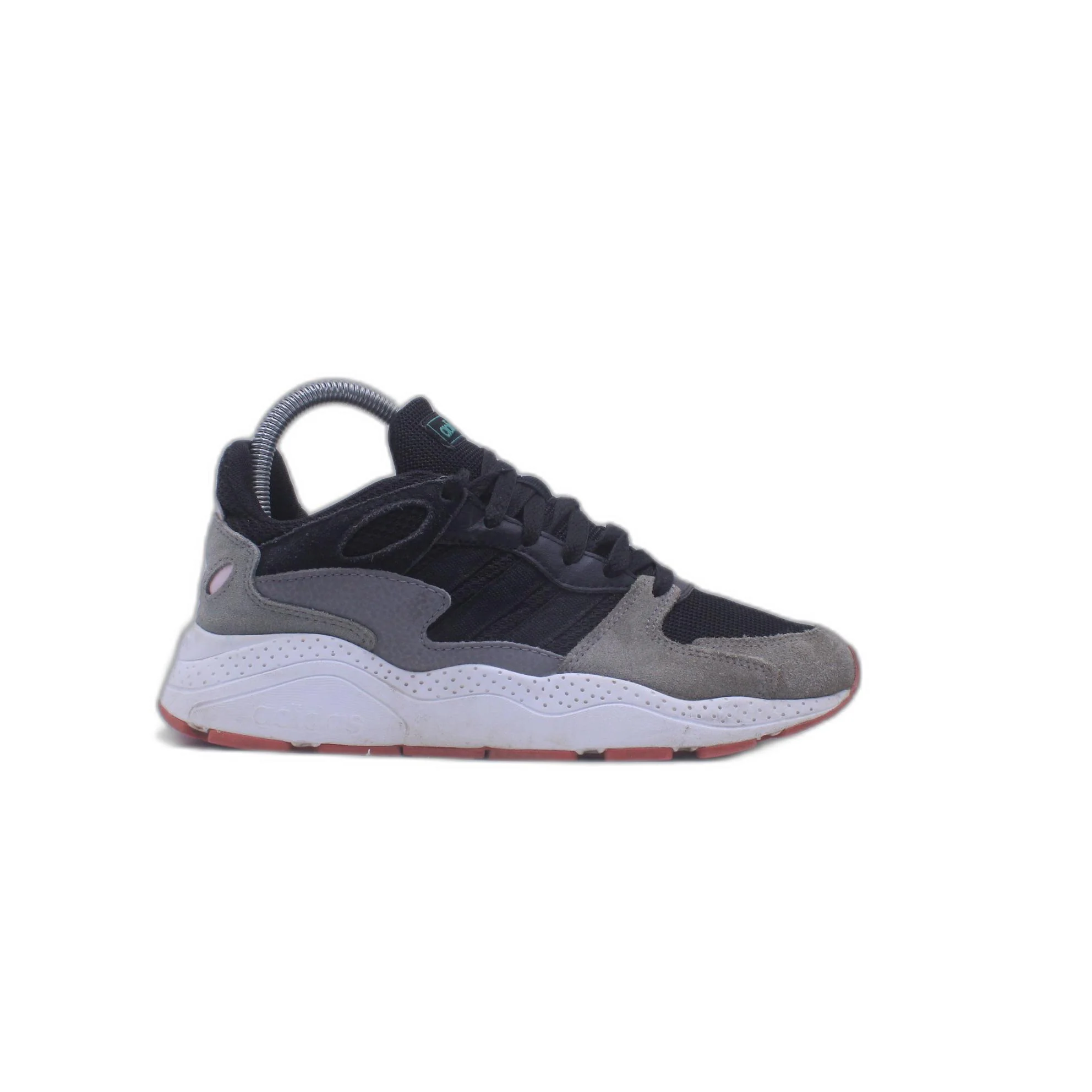 Adidas Womens Chaos EF1060 Low Top Black Grey Real Pink Sneaker