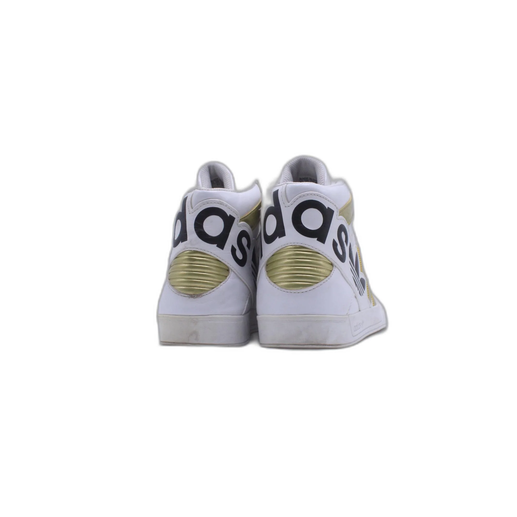 Adidas Women's Gray Suede Hi Top Shoe - Image 4