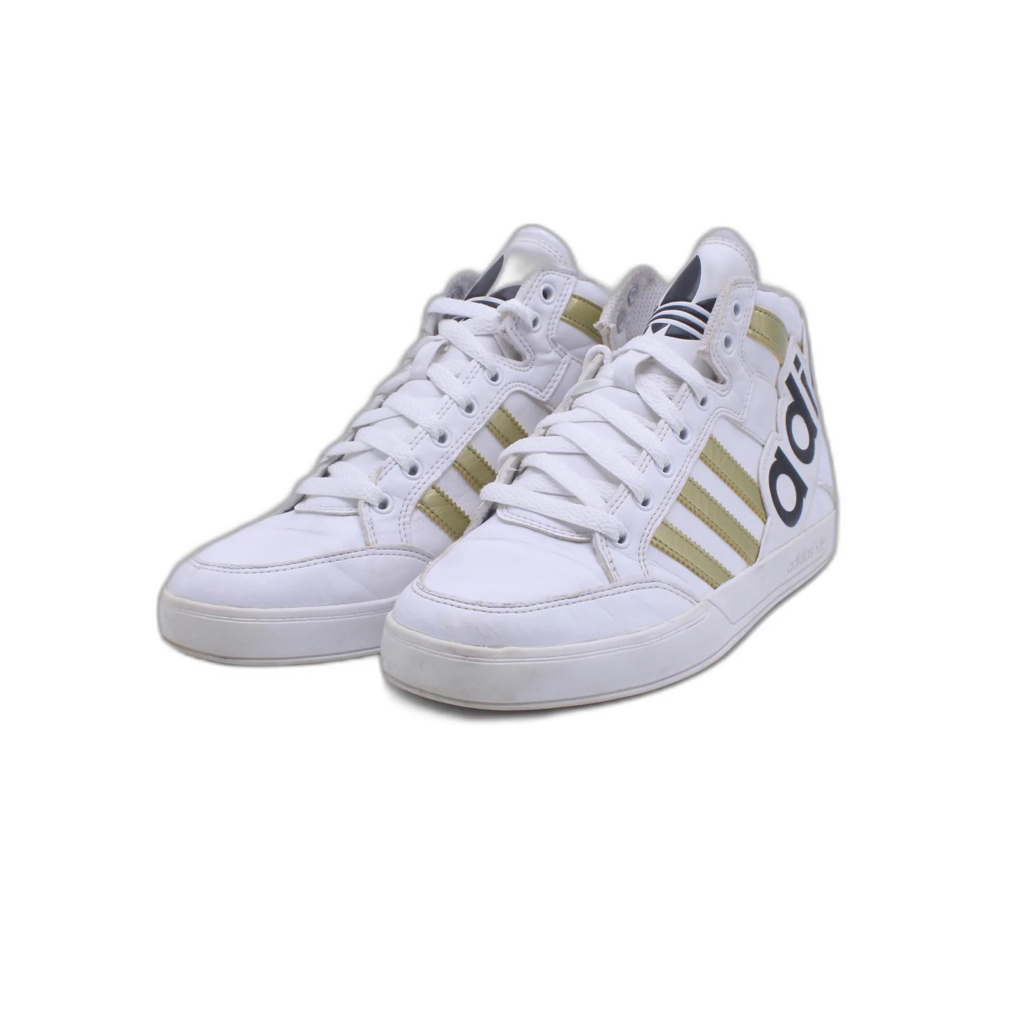 Adidas Women's Gray Suede Hi Top Shoe - Image 5