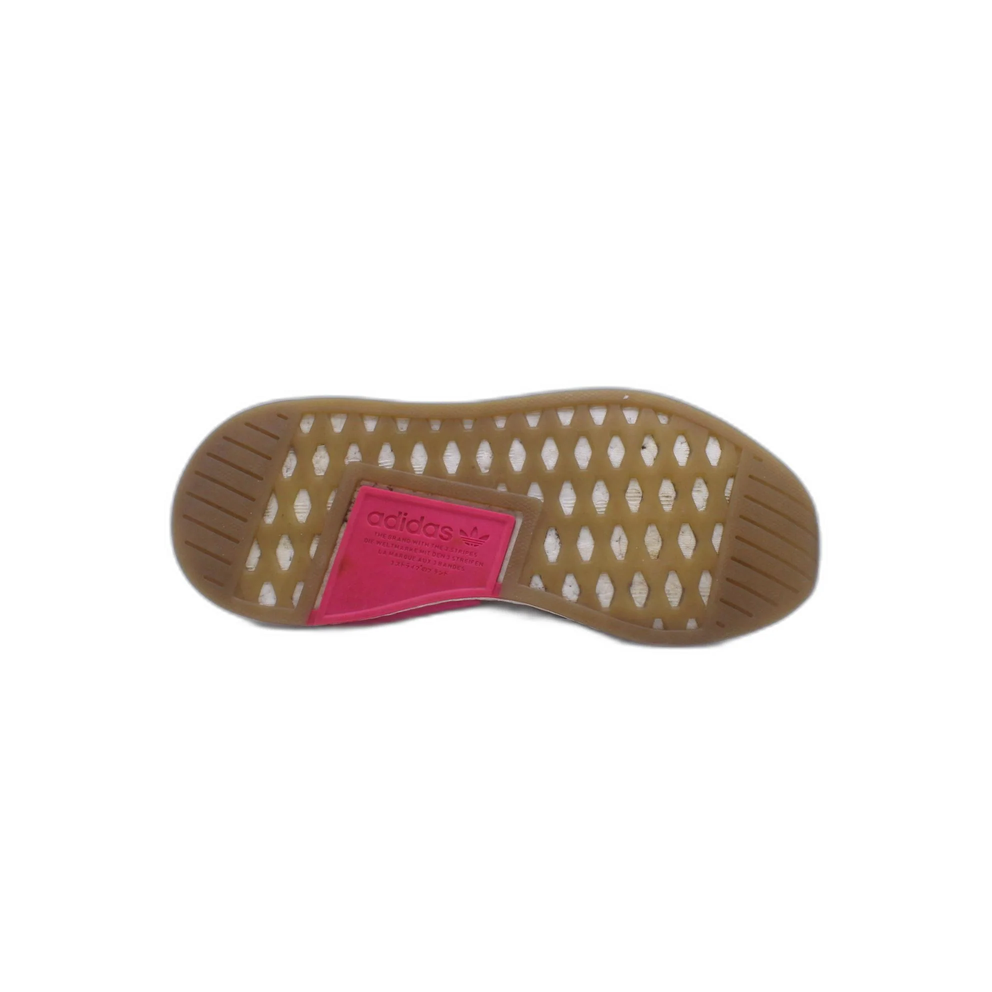 Adidas Womens NMD R2 PK BY9953 Olive Lace Up Low Top Running Shoe - Image 3