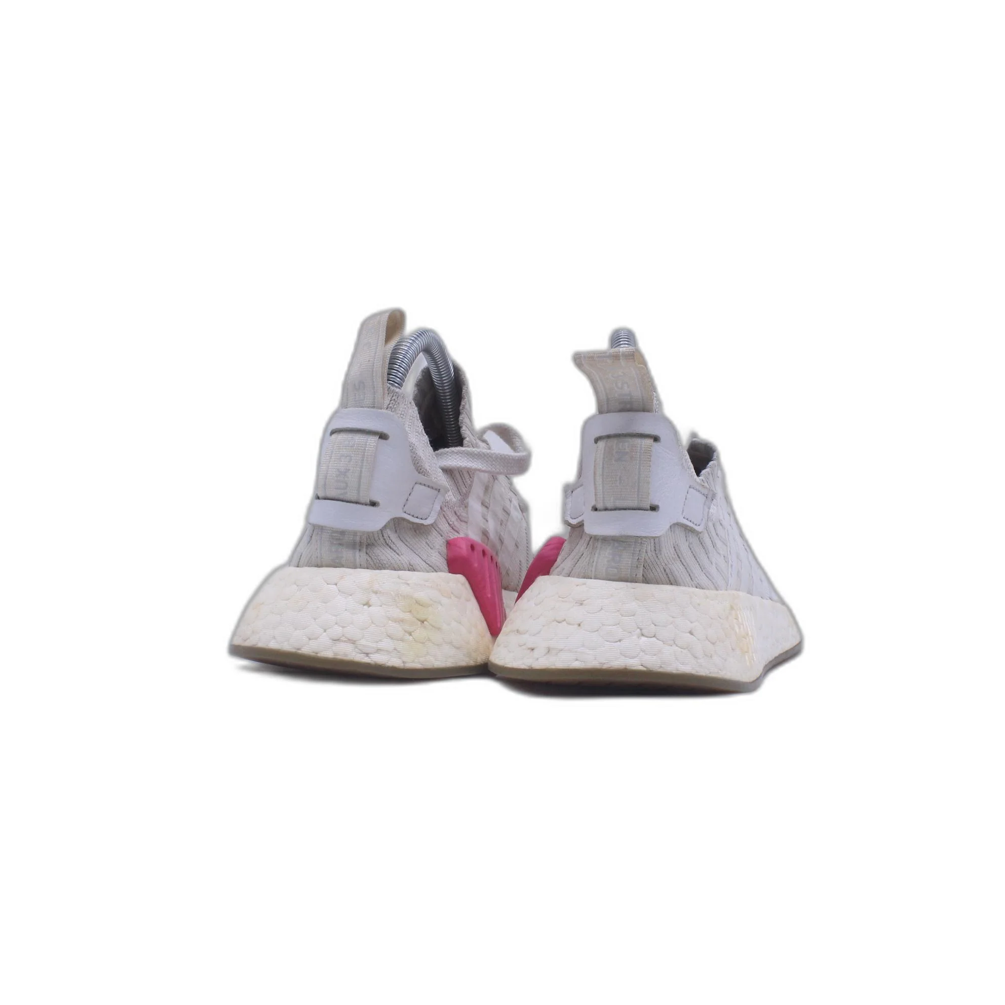 Adidas Womens NMD R2 PK BY9953 Olive Lace Up Low Top Running Shoe - Image 4