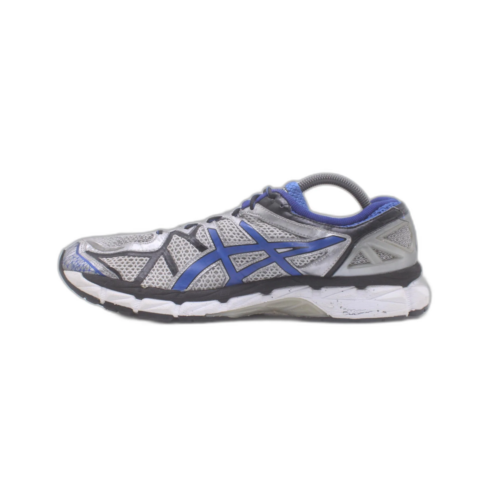 Asics Gel Kayano 21 Gray Blue Lace Up Running Sneaker - Image 2