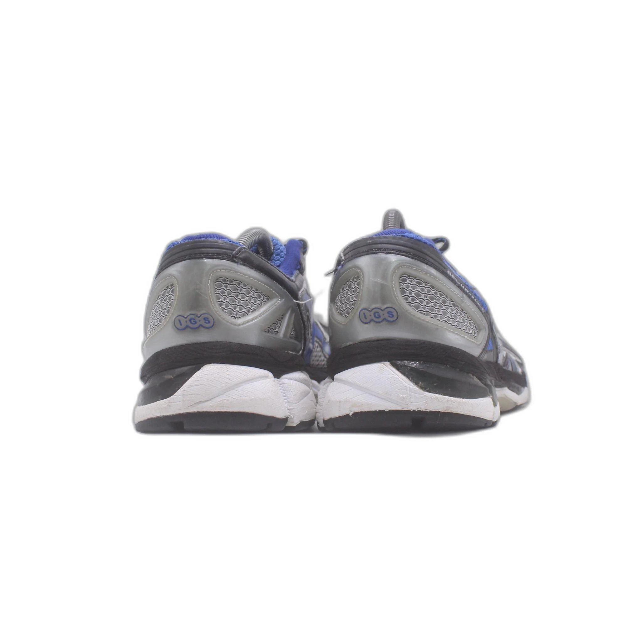 Asics Gel Kayano 21 Gray Blue Lace Up Running Sneaker - Image 4