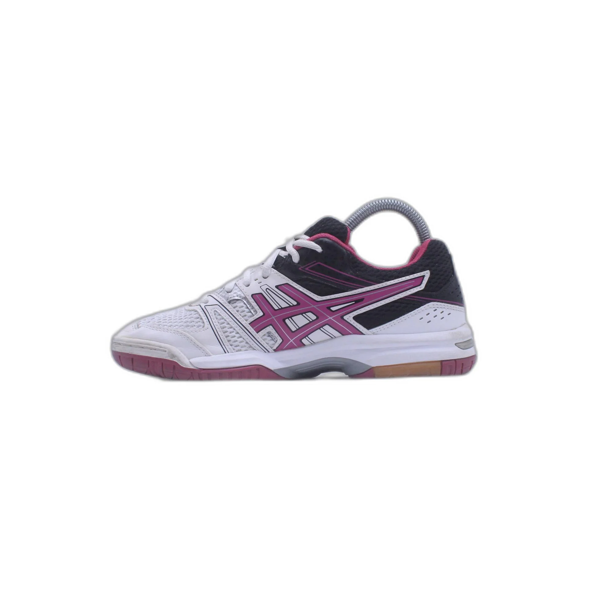 Asics Gel Rocket 7 White Pink Volleyball Shoe - Image 2