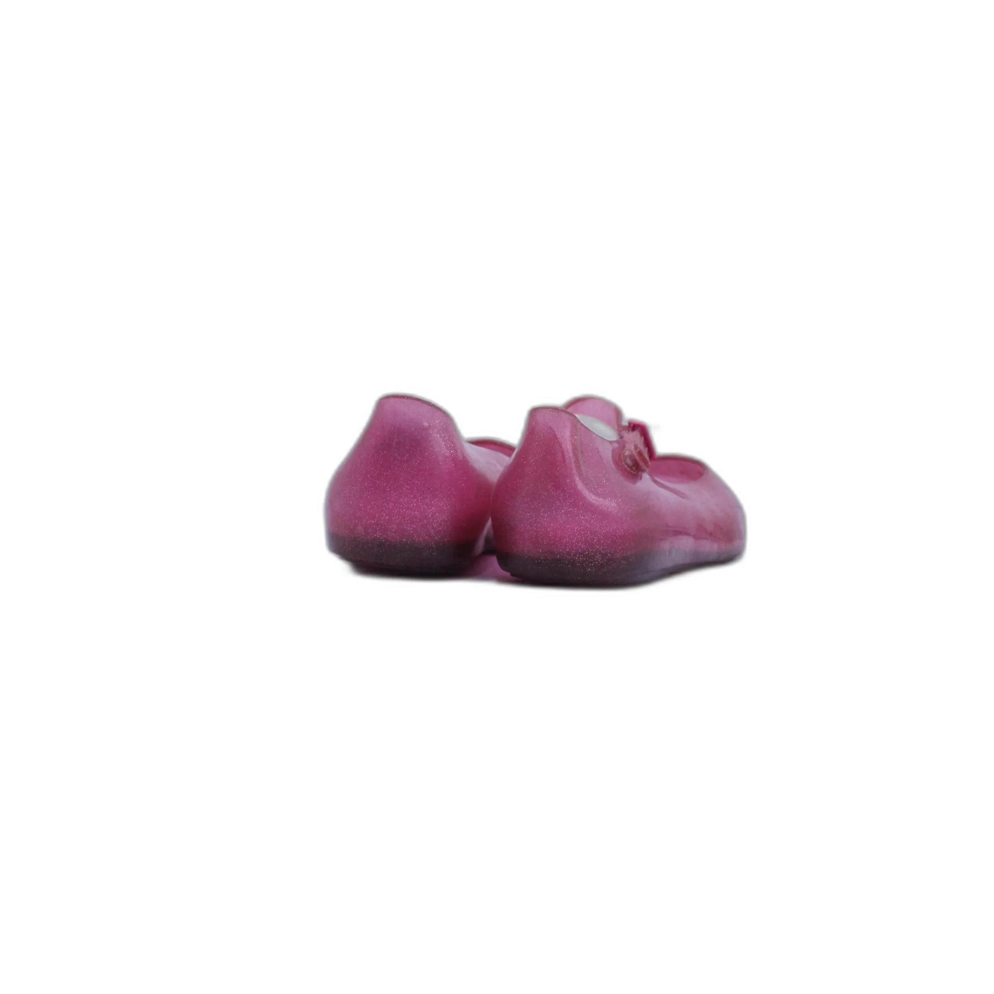 Baby Girl Mini Melissa Sweet Love Shoes Pink Flats with Bow - Image 5