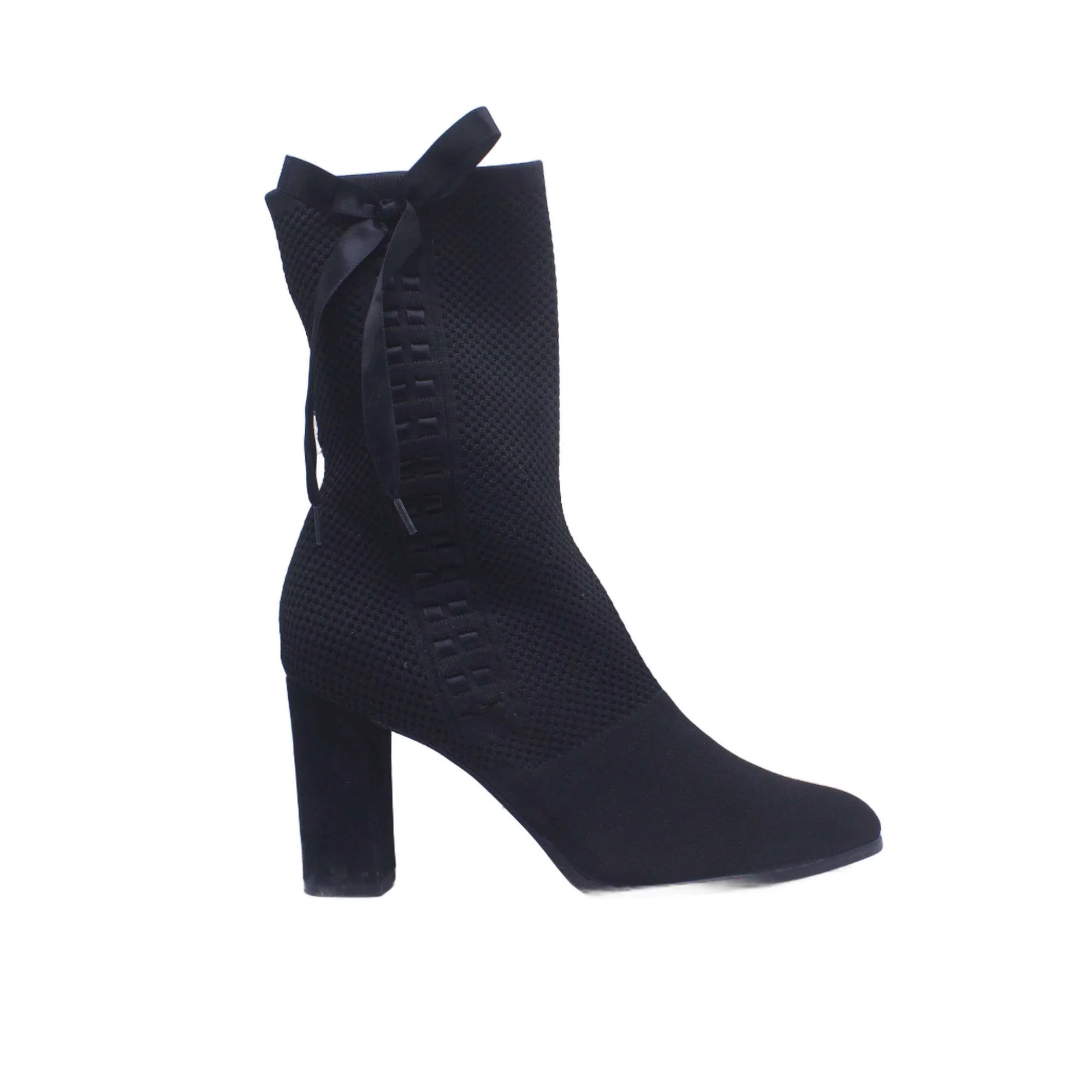 Banana Republic Women's Black Suede Zip Ankle Boot - Image 2