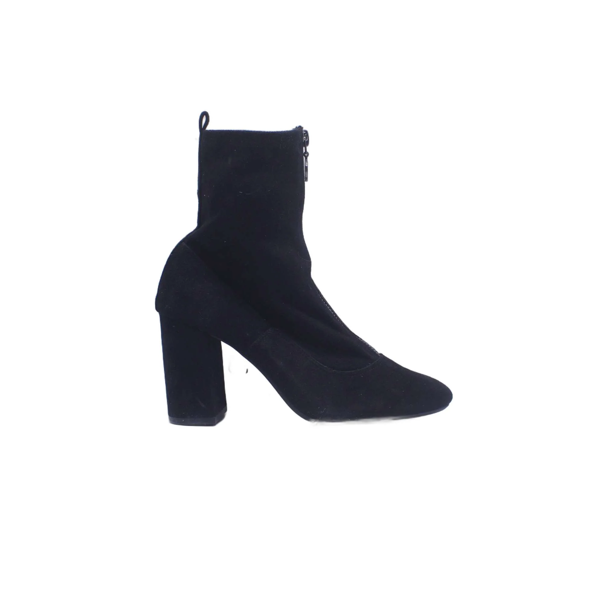 Bershka Black Mesh Stiletto Heels Ankle Boot - Image 2