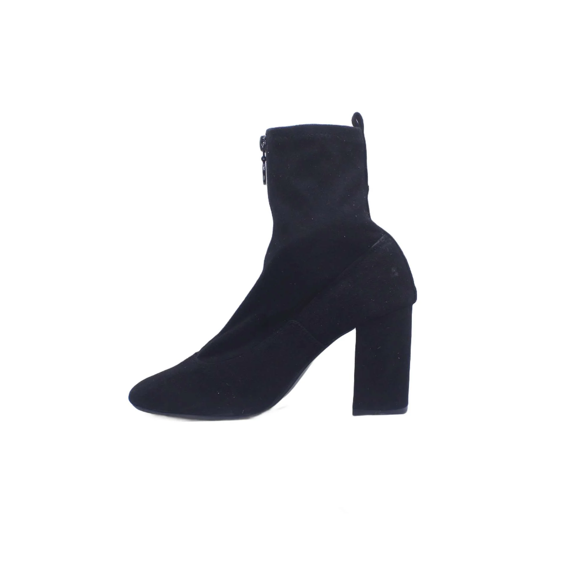 Bershka Black Mesh Stiletto Heels Ankle Boot - Image 3