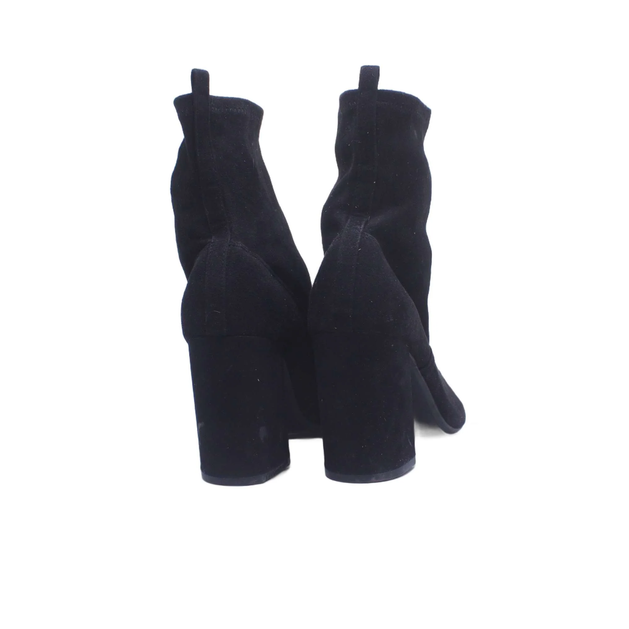 Bershka Black Mesh Stiletto Heels Ankle Boot - Image 5