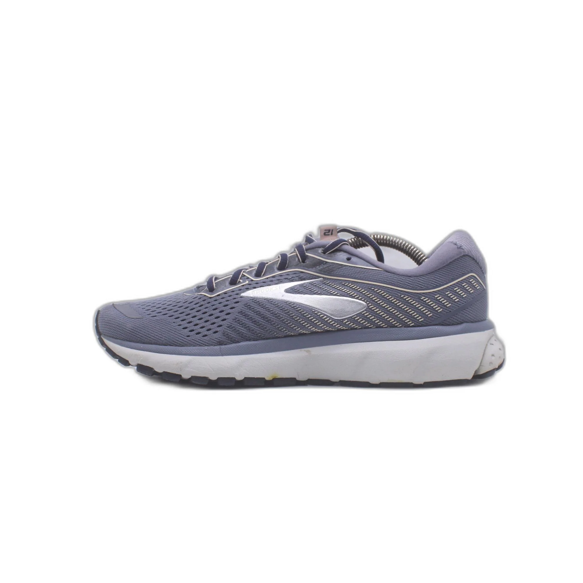 Brooks Ghost 12 Granite Peacoat Peach Running Shoe - Image 2