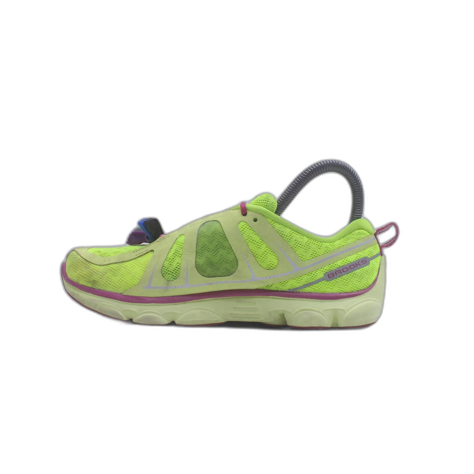 BROOKS Pure Flow P2 Fluorescent Yellow Athletic Sneaker - Image 2