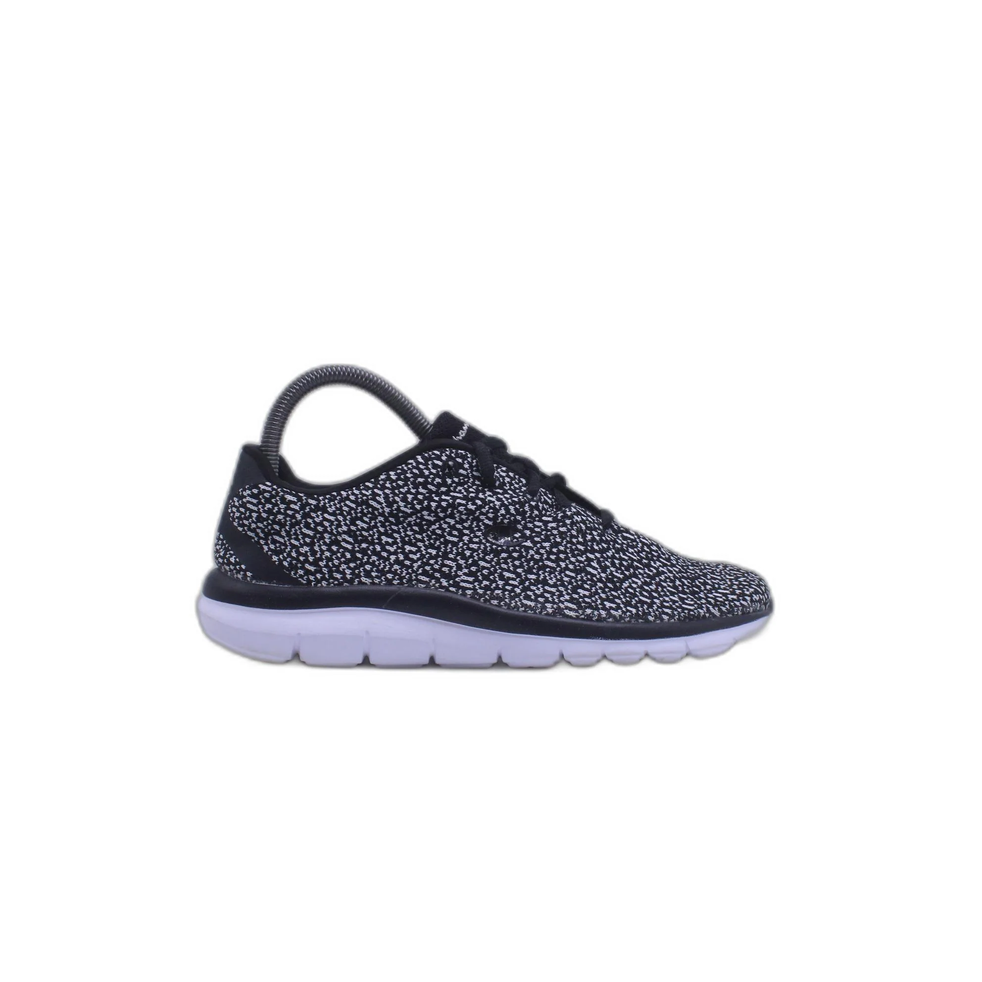 Champion Black White Print Lace-Up Athletic Shoes Sneakers
