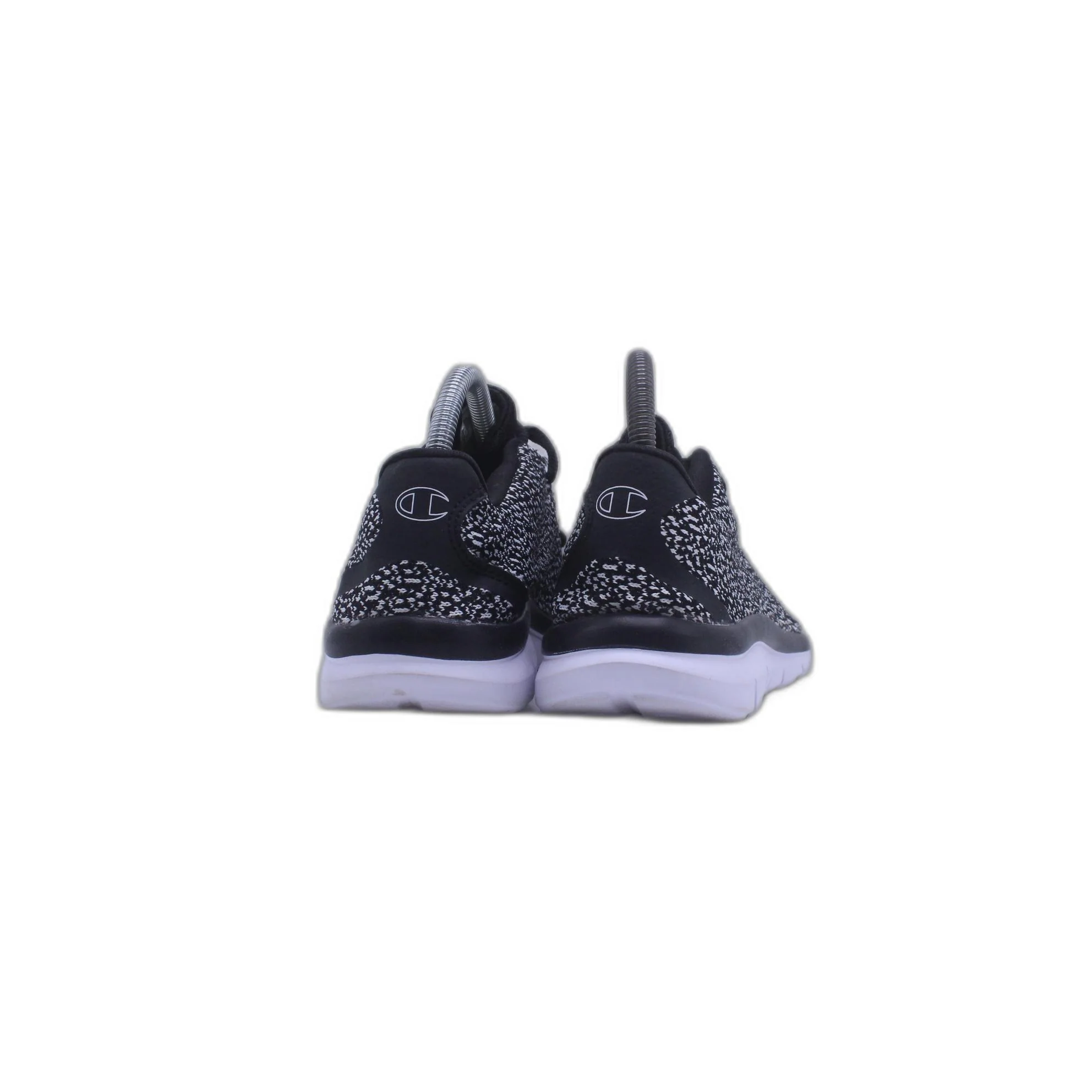 Champion Black White Print Lace-Up Athletic Shoes Sneakers - Image 3