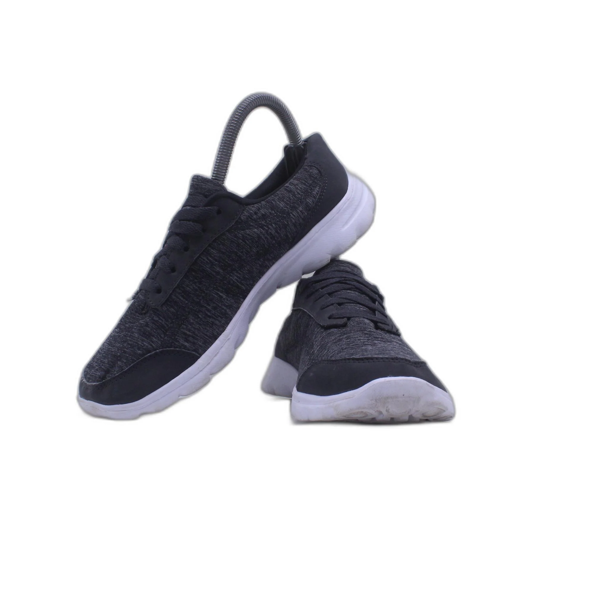 Champion Women's Ramp Grey Black Jersey Lace-Up Sneaker - Image 5