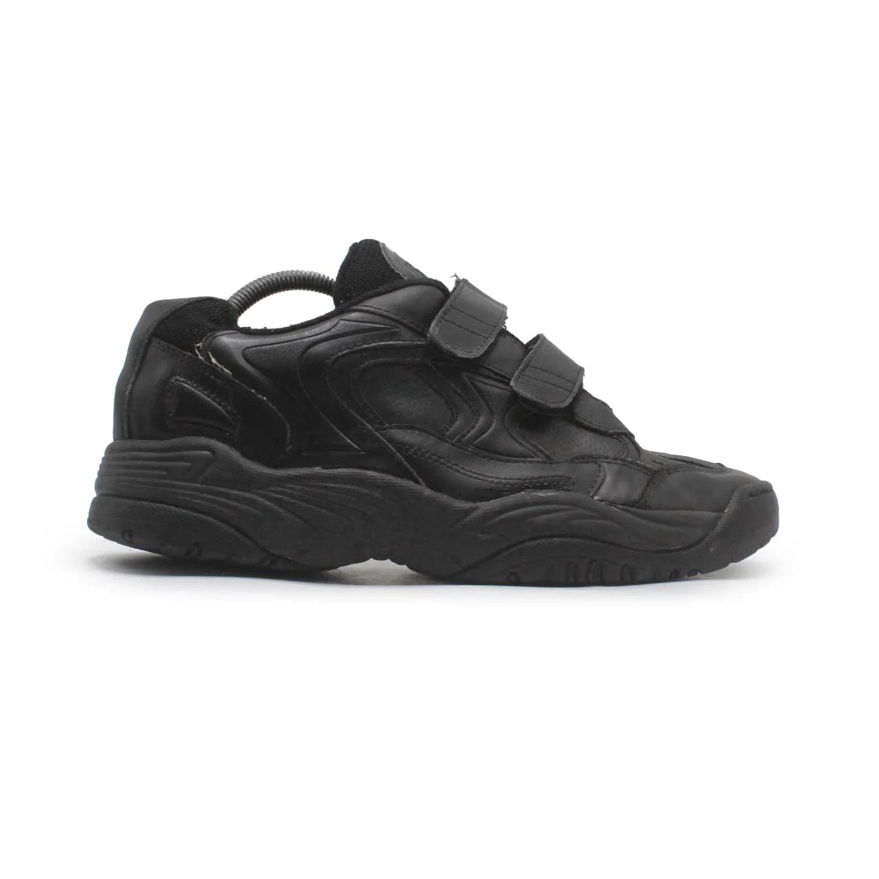 CLASSIC BLACK LEATHER WALKING SHOE