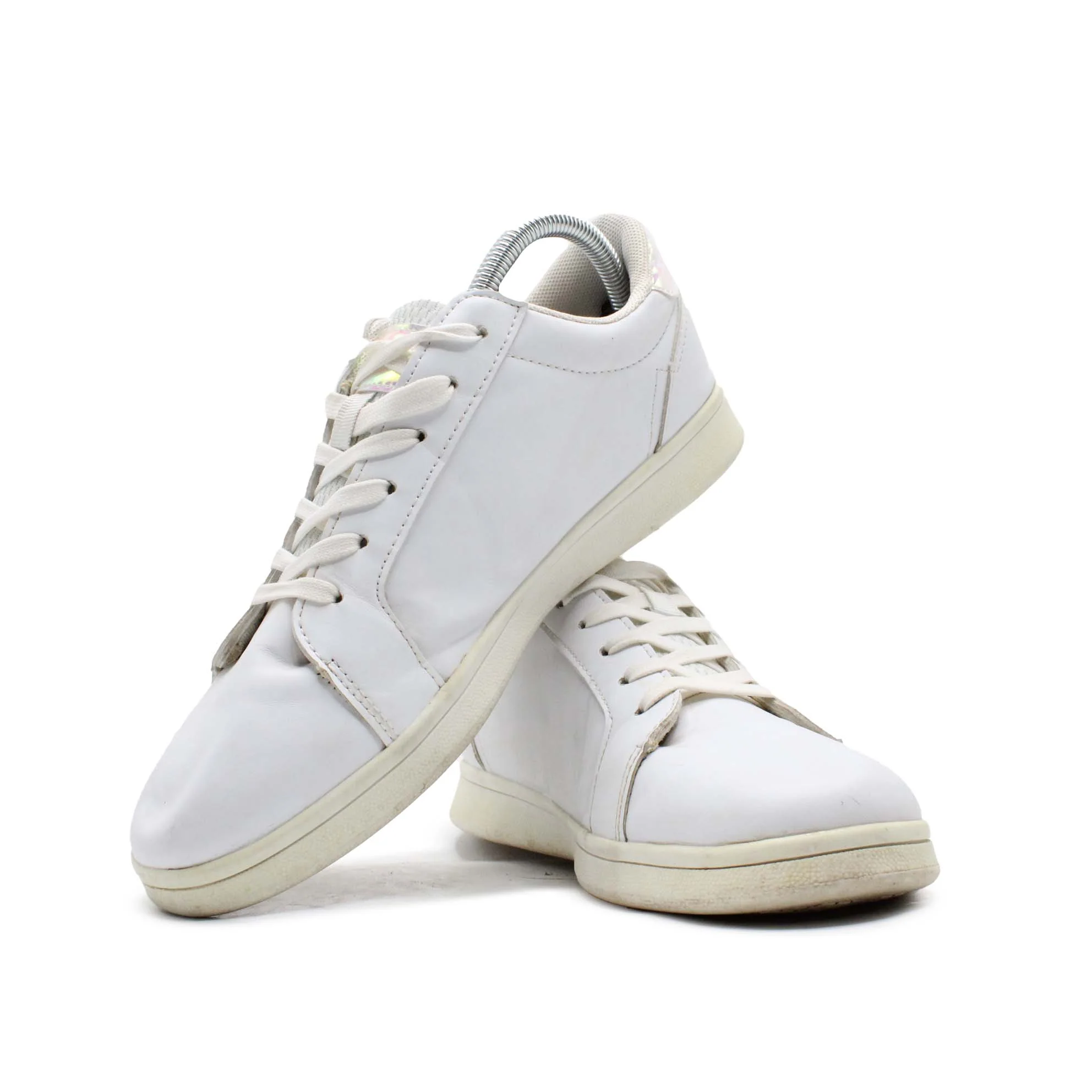 CLASSIC WHITE LEATHER TRAINER - Image 2