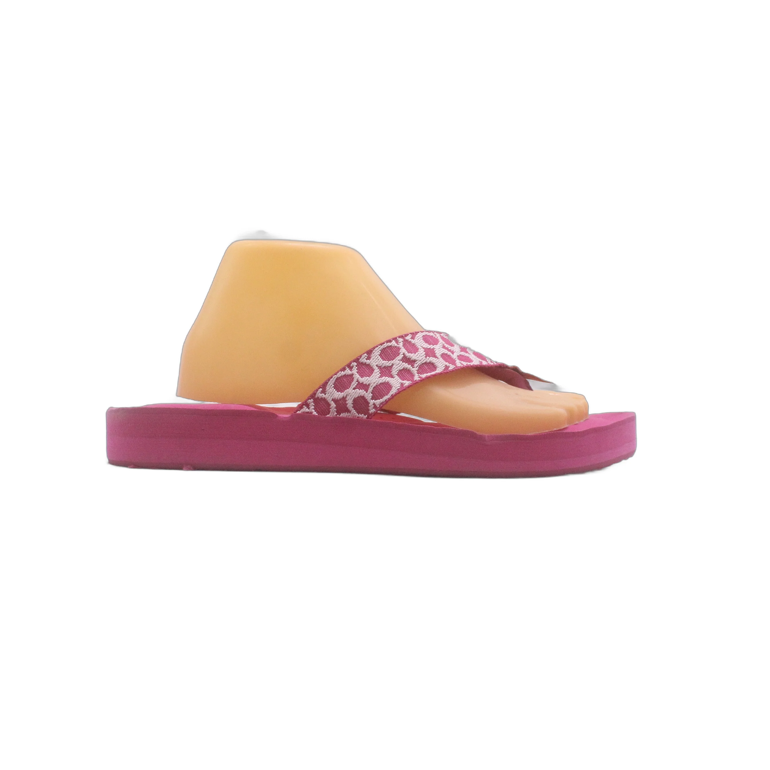 Coach Jessalyn Barbie Fuchsia Pink Flip Flop Thong Flat Slide - Image 2