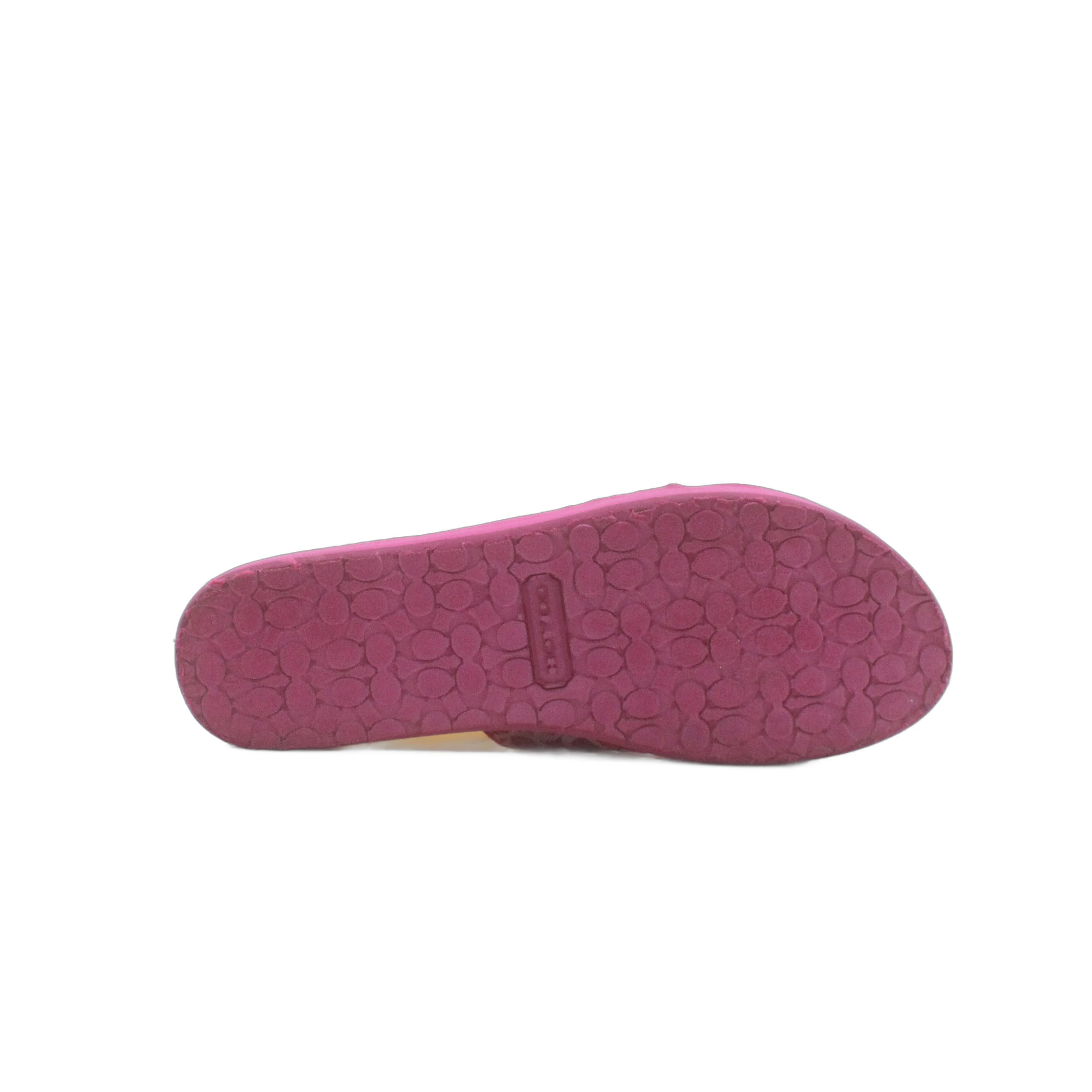 Coach Jessalyn Barbie Fuchsia Pink Flip Flop Thong Flat Slide - Image 4