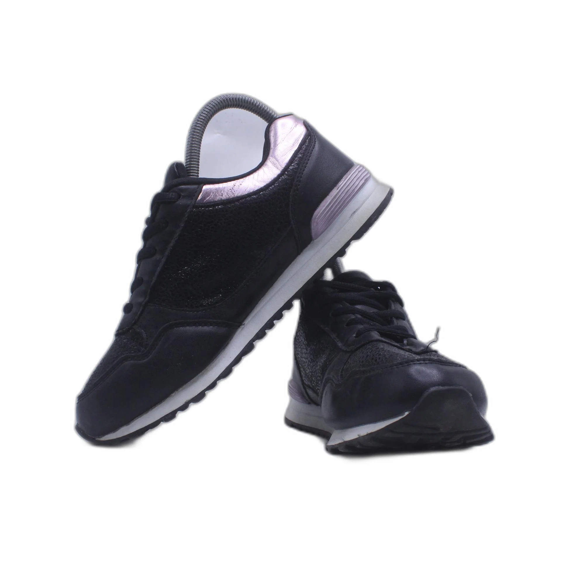 Creek Black Leather Women Shoe - Image 5