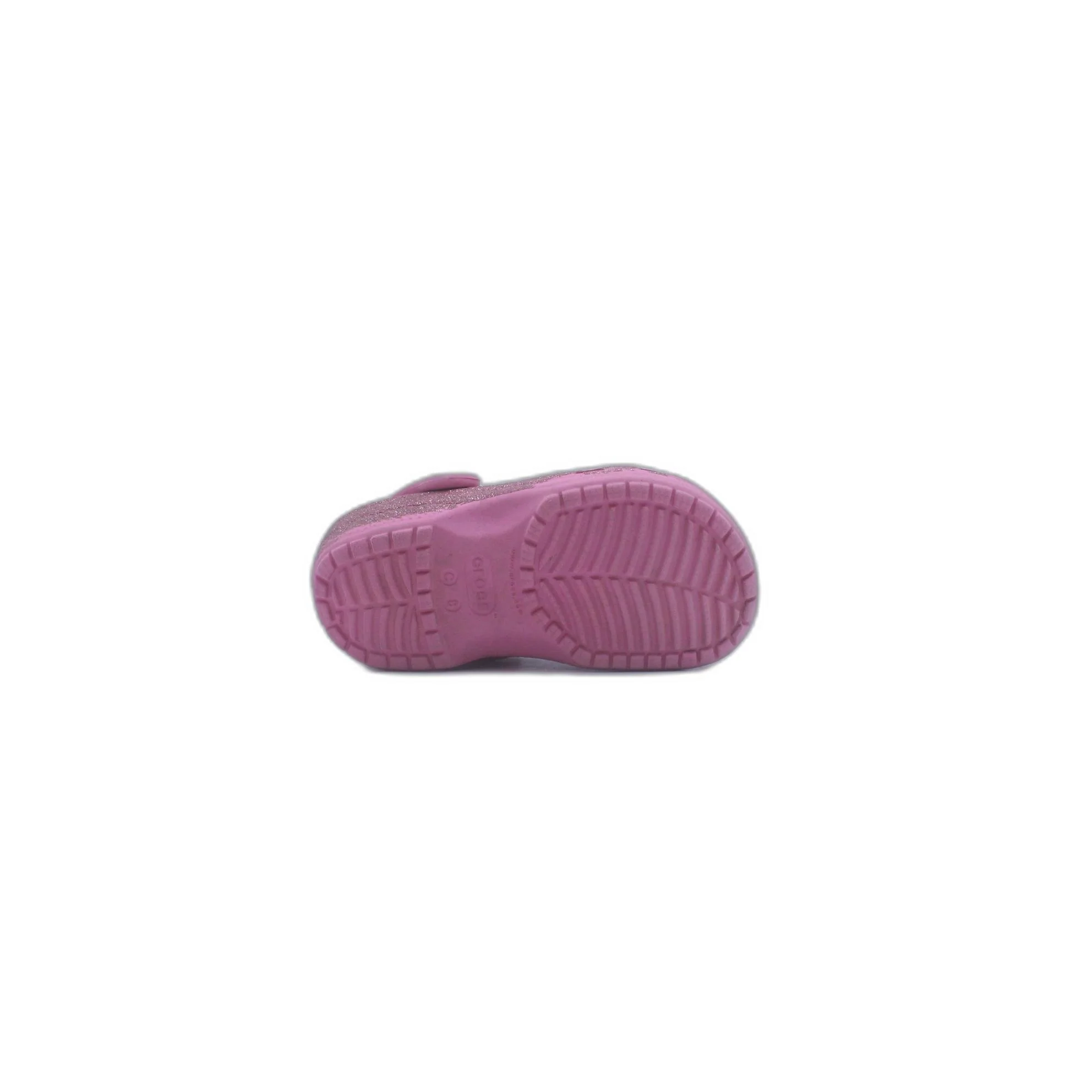 Crocs Classic Pink Glitter Clogs Slip On Shoes - Image 5