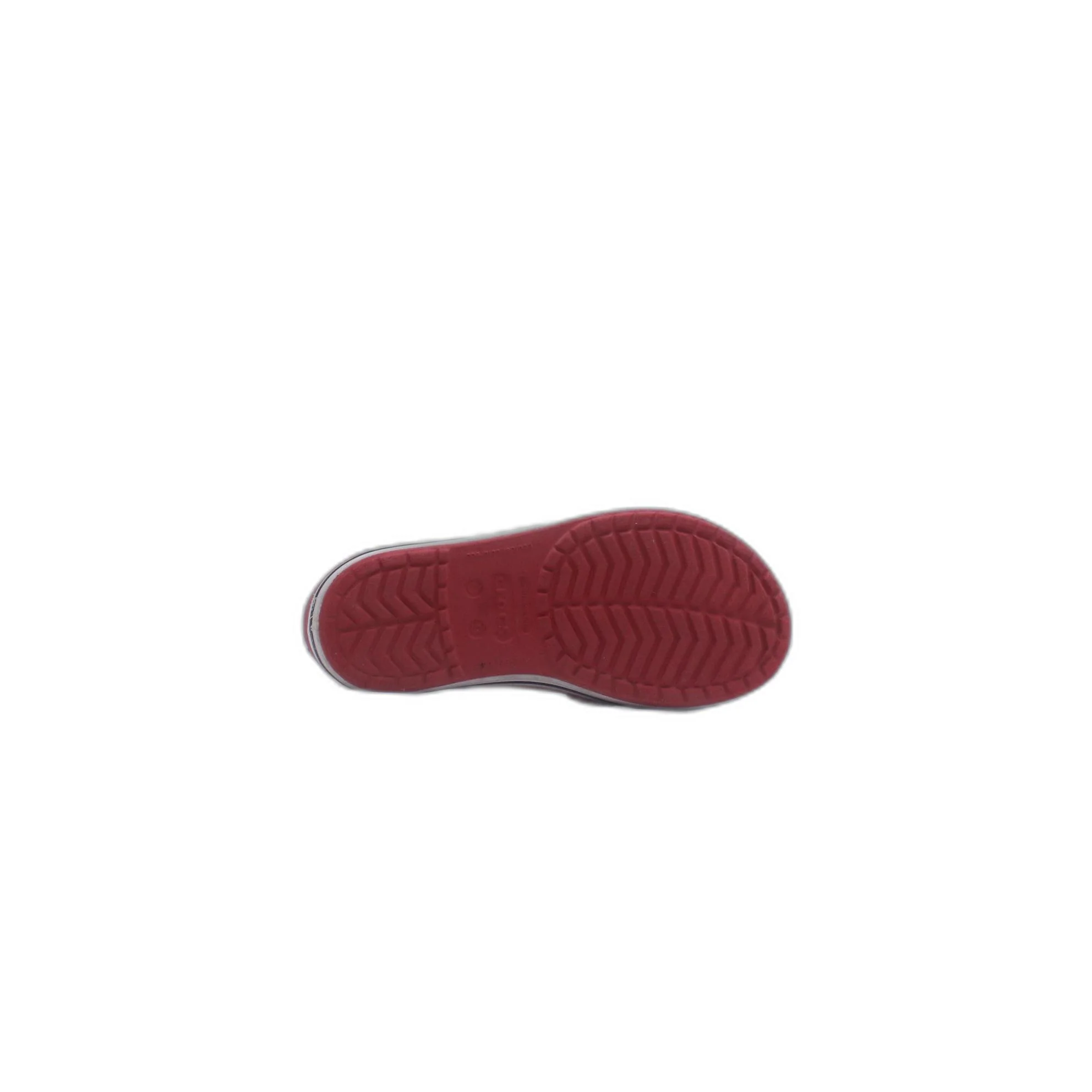 Crocs Crocband Flats Slip On Closed Toe Sandals Red & White - Image 5