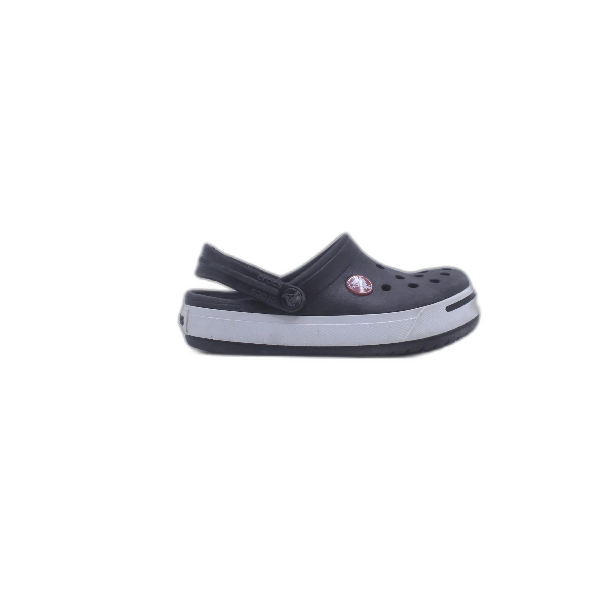 Crocs Crocband ll Black Heel Strap Lightweight Comfort Clogs