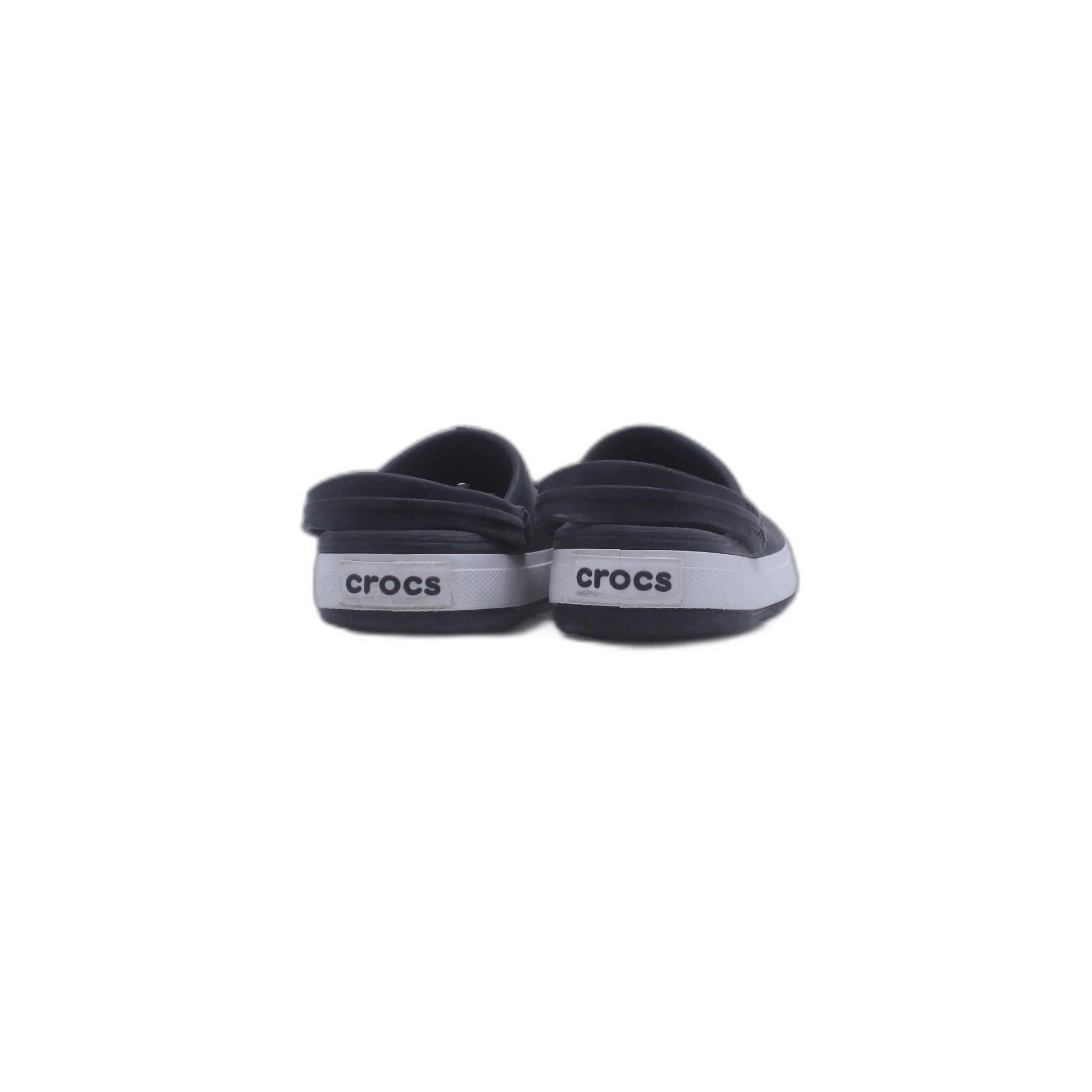 Crocs Crocband ll Black Heel Strap Lightweight Comfort Clogs - Image 4
