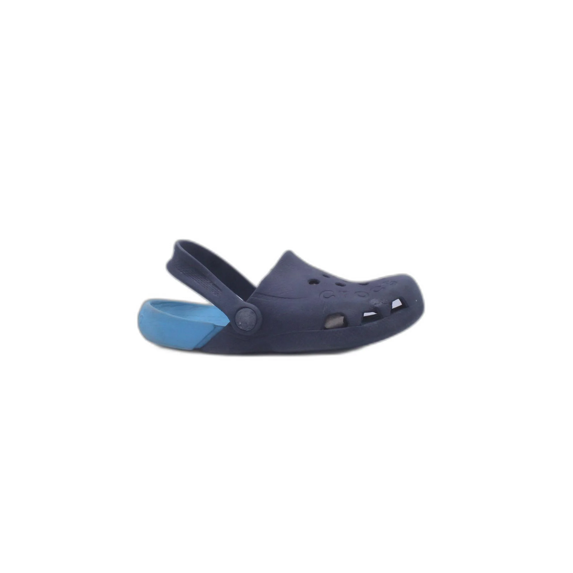 Crocs Junior Light Blue With Ankle Strap Casual Clogs - Image 2