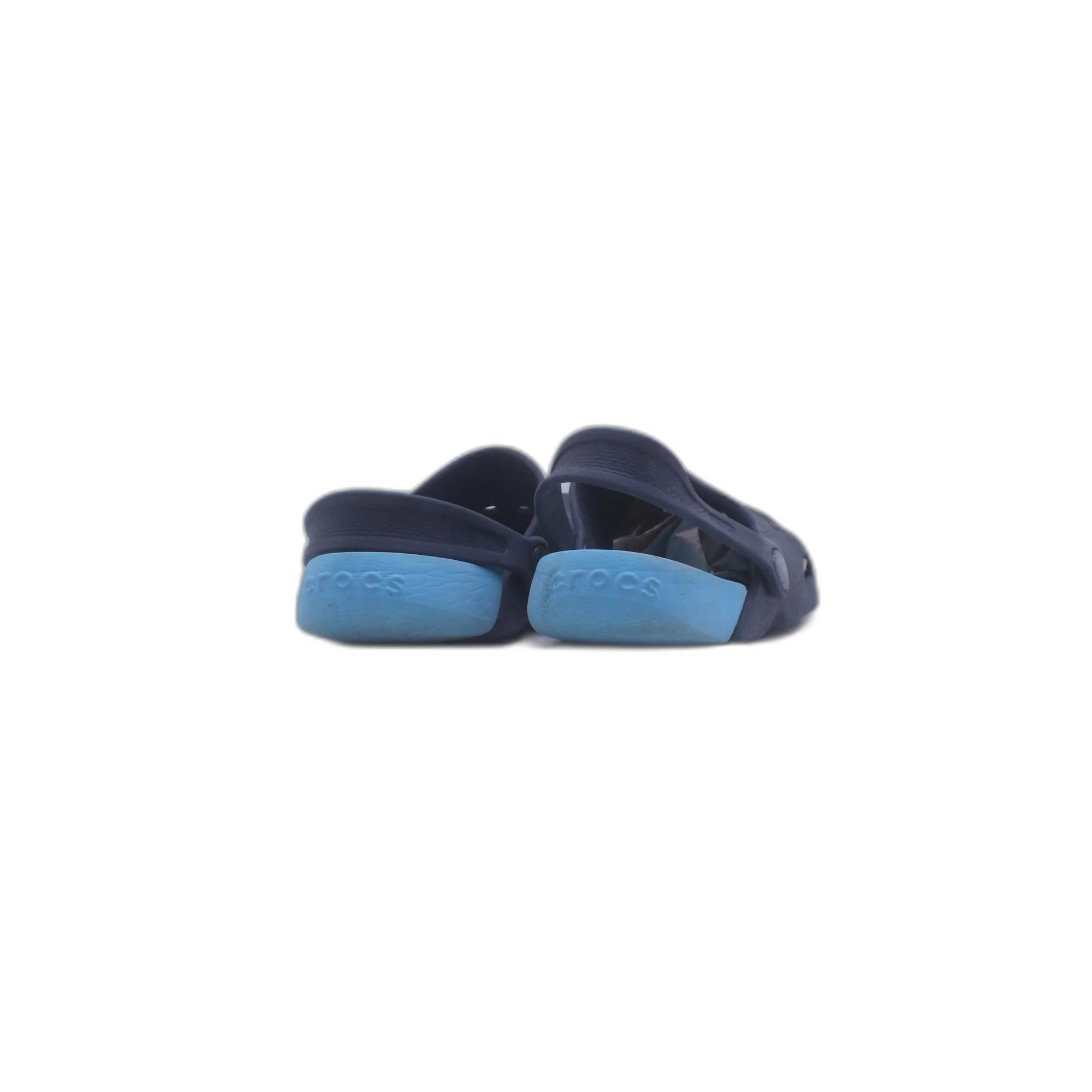 Crocs Junior Light Blue With Ankle Strap Casual Clogs - Image 3