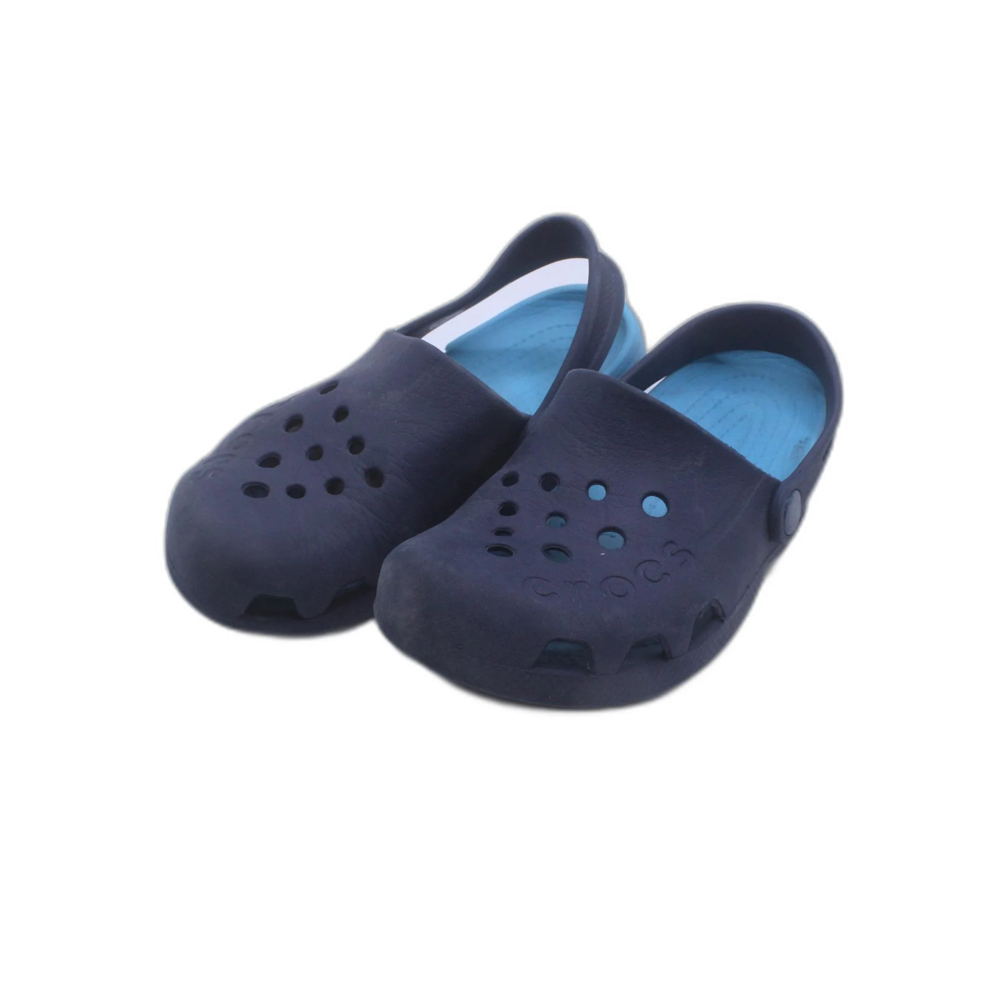 Crocs Junior Light Blue With Ankle Strap Casual Clogs - Image 4