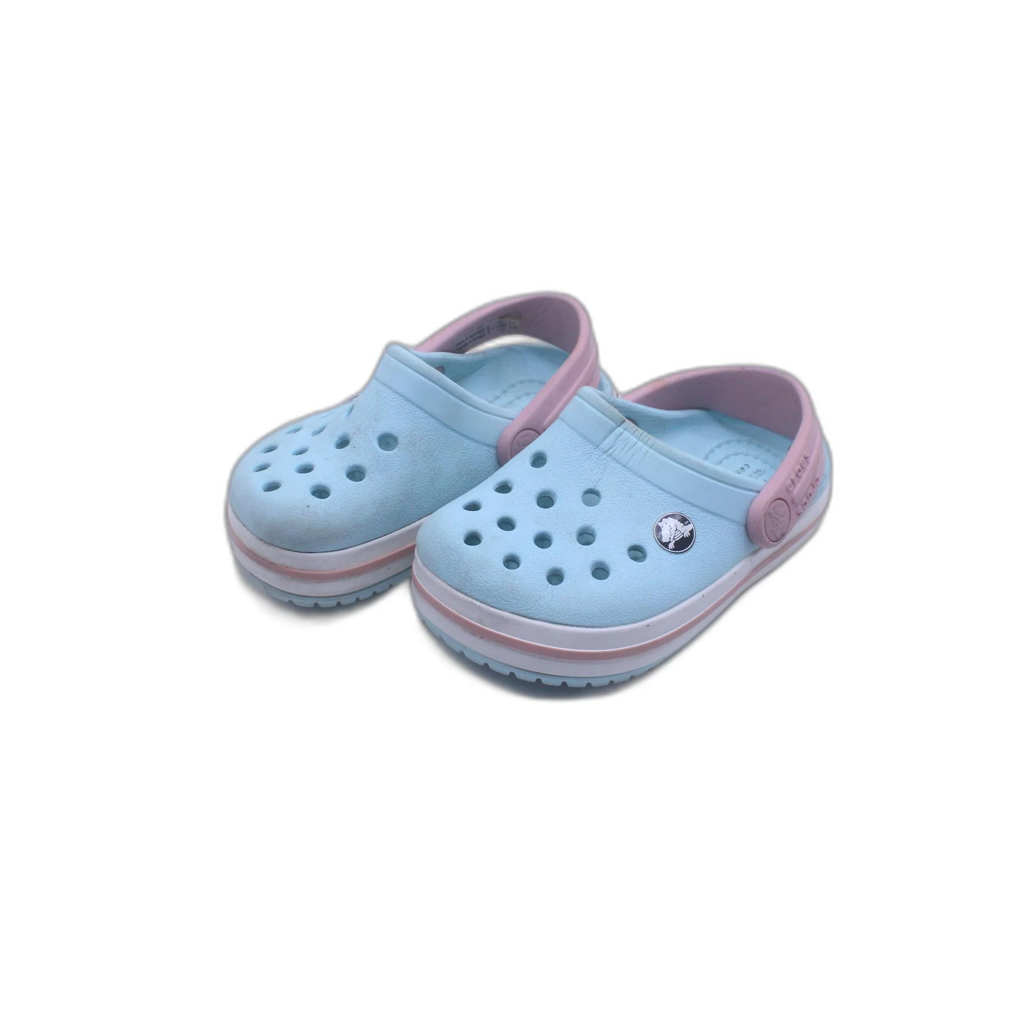 Crocs Kids Blue Walking Slip On Clogs - Image 4
