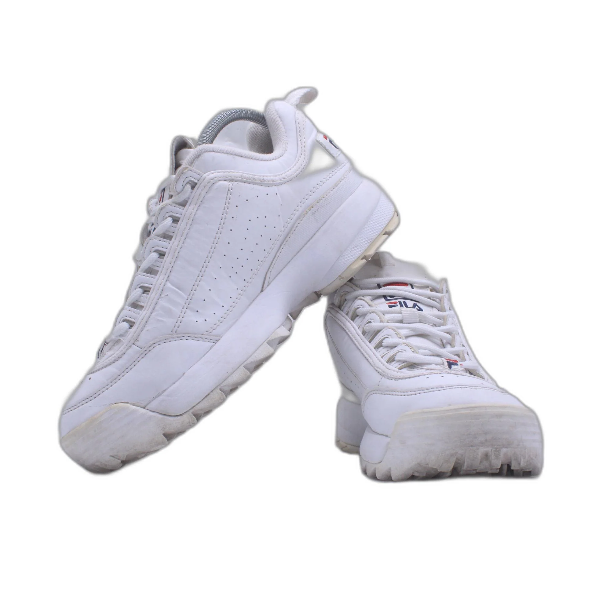 Fila Disruptor Shoes Triple White Athletic Trainer - Image 3