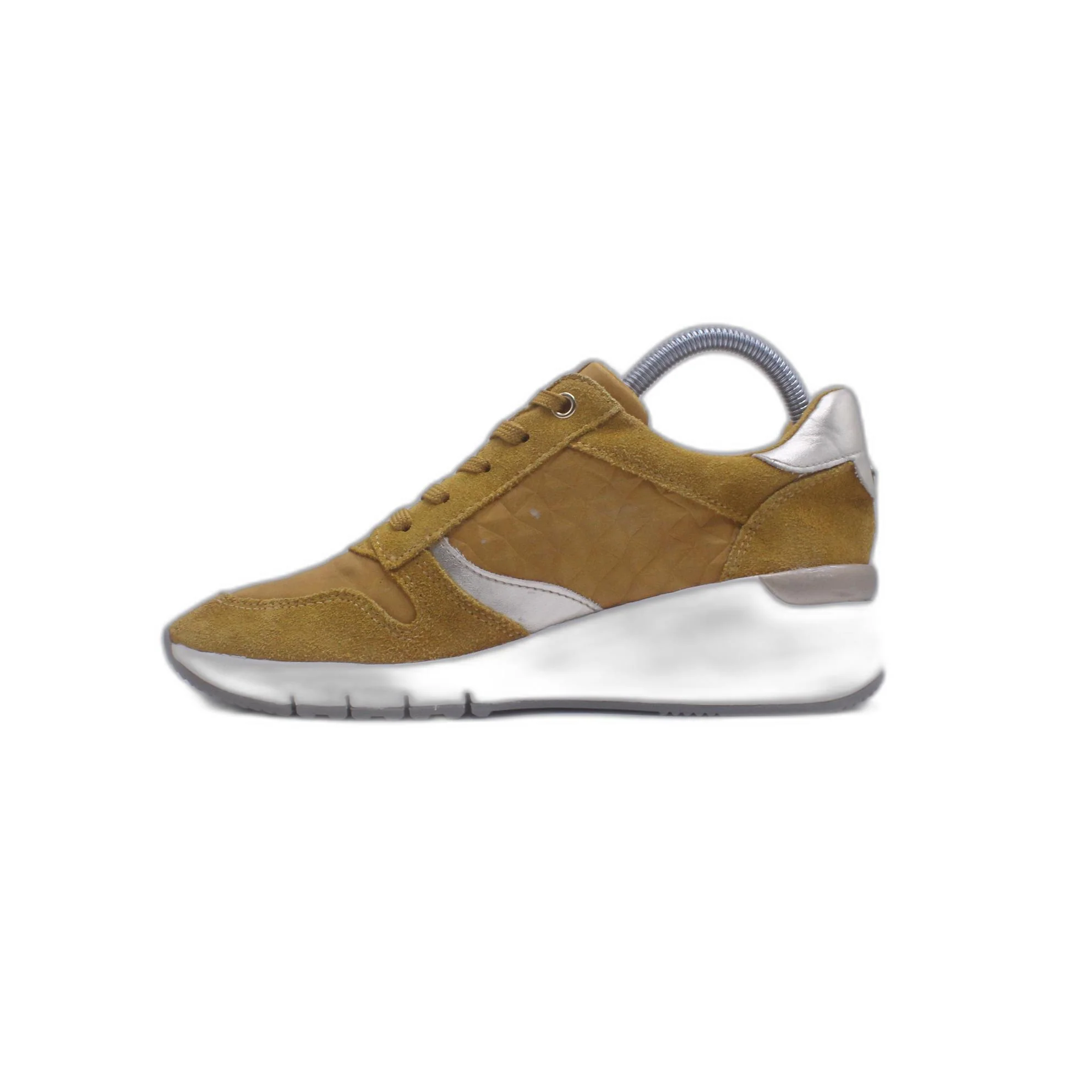 Gabor Women Sneaker Lace-up Shoes Half Shoes Leather Beige - Image 2