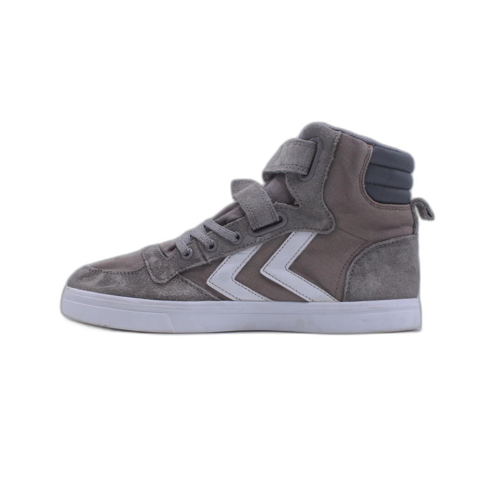 Hummel Slimmer Stadil Tonal High All Gray Indoor Sneaker Shoe - Image 2