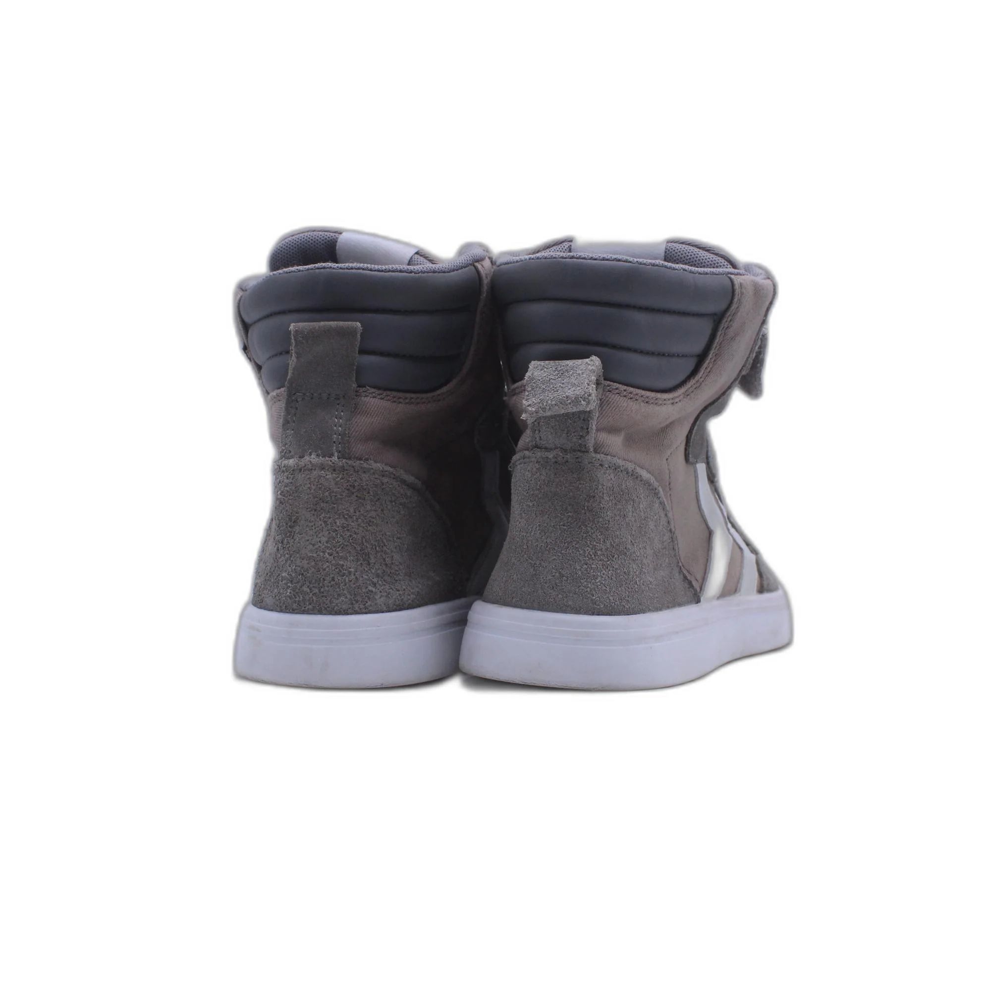 Hummel Slimmer Stadil Tonal High All Gray Indoor Sneaker Shoe - Image 4