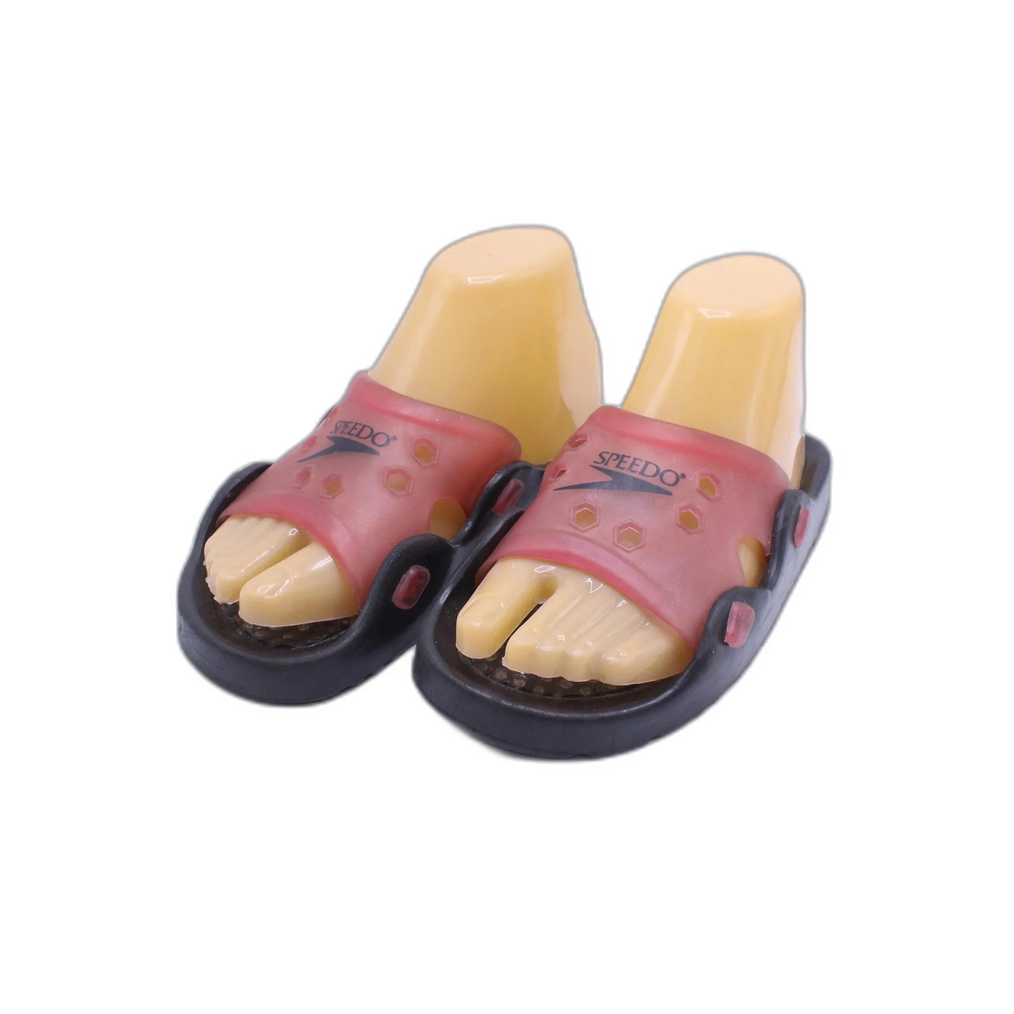 JUMBO BARE FEET Rubber Caveman Shoe Slippers Joke Clown - Image 3