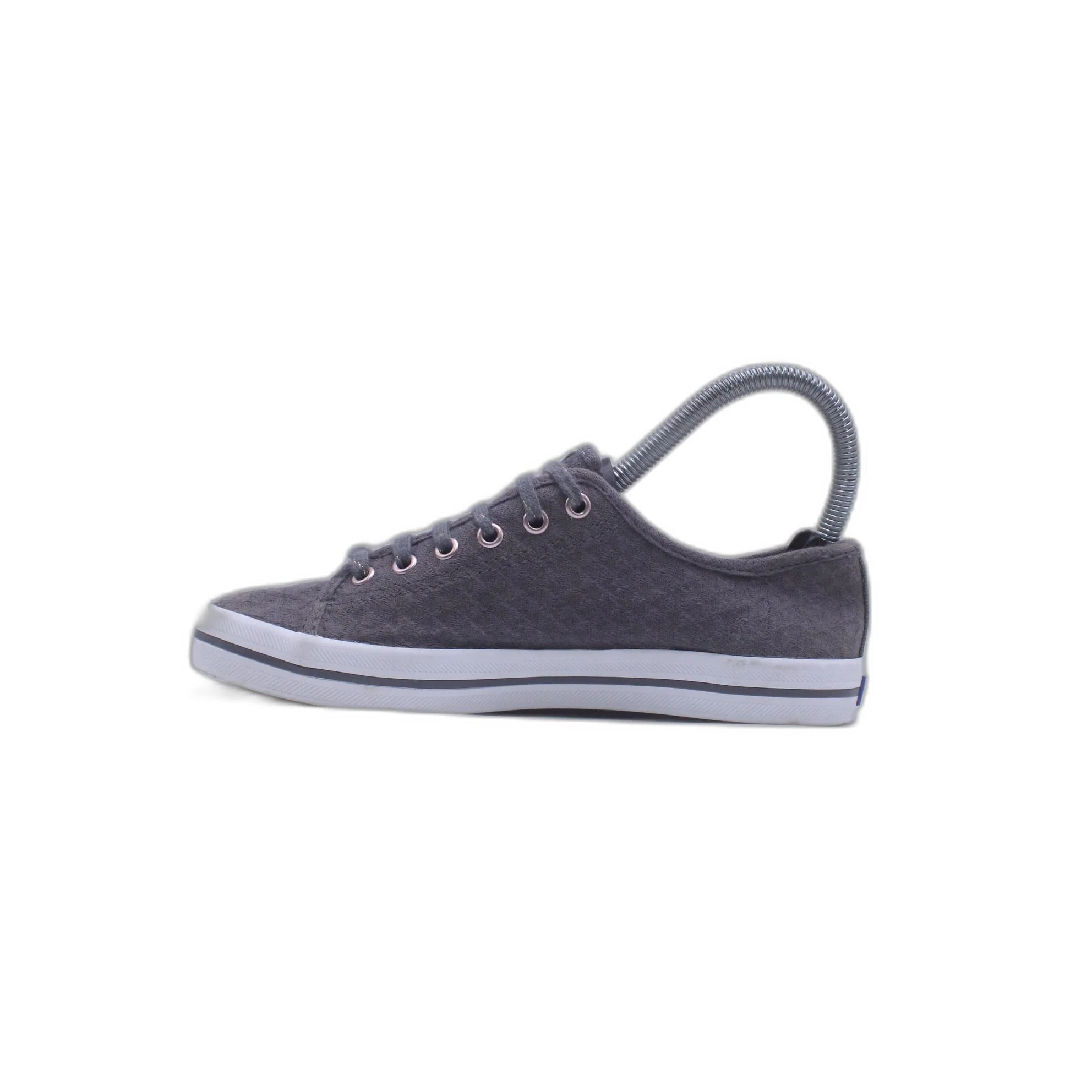 Keds Gray Champion Leather Slip On Casual Flats Shoe - Image 2