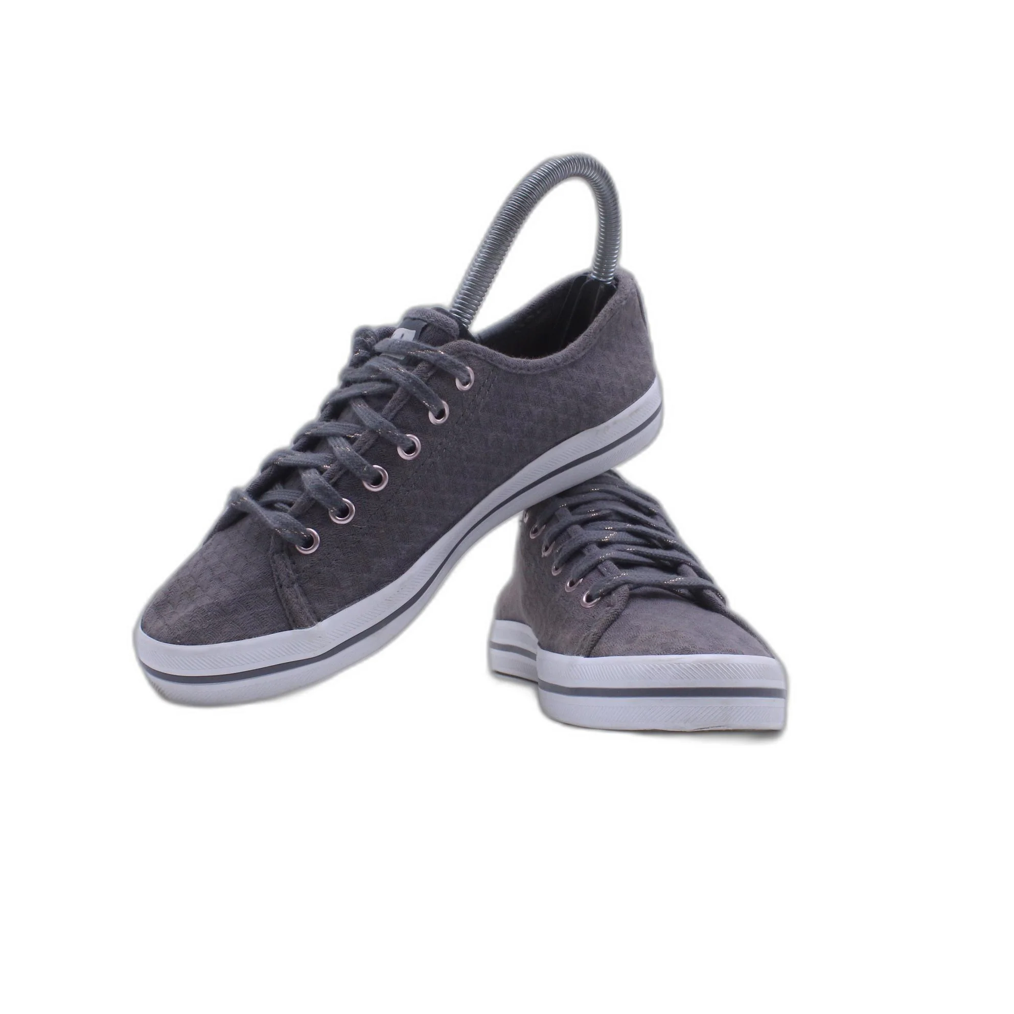 Keds Gray Champion Leather Slip On Casual Flats Shoe - Image 5
