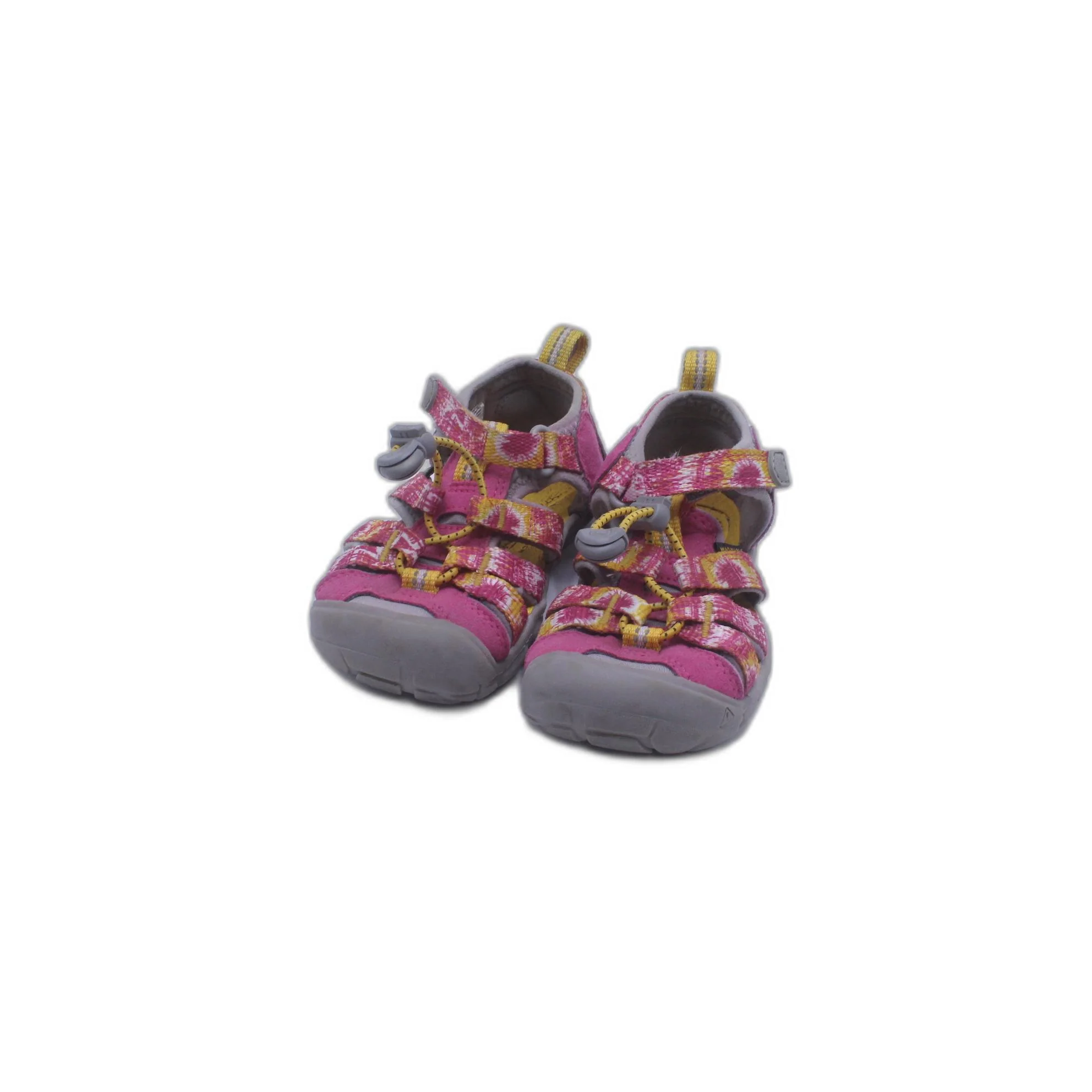 KEEN GIRLS SEACAMP II CNX SANDALS PINK YELLOW TYE DYE WATER HIKING TRAIL - Image 4