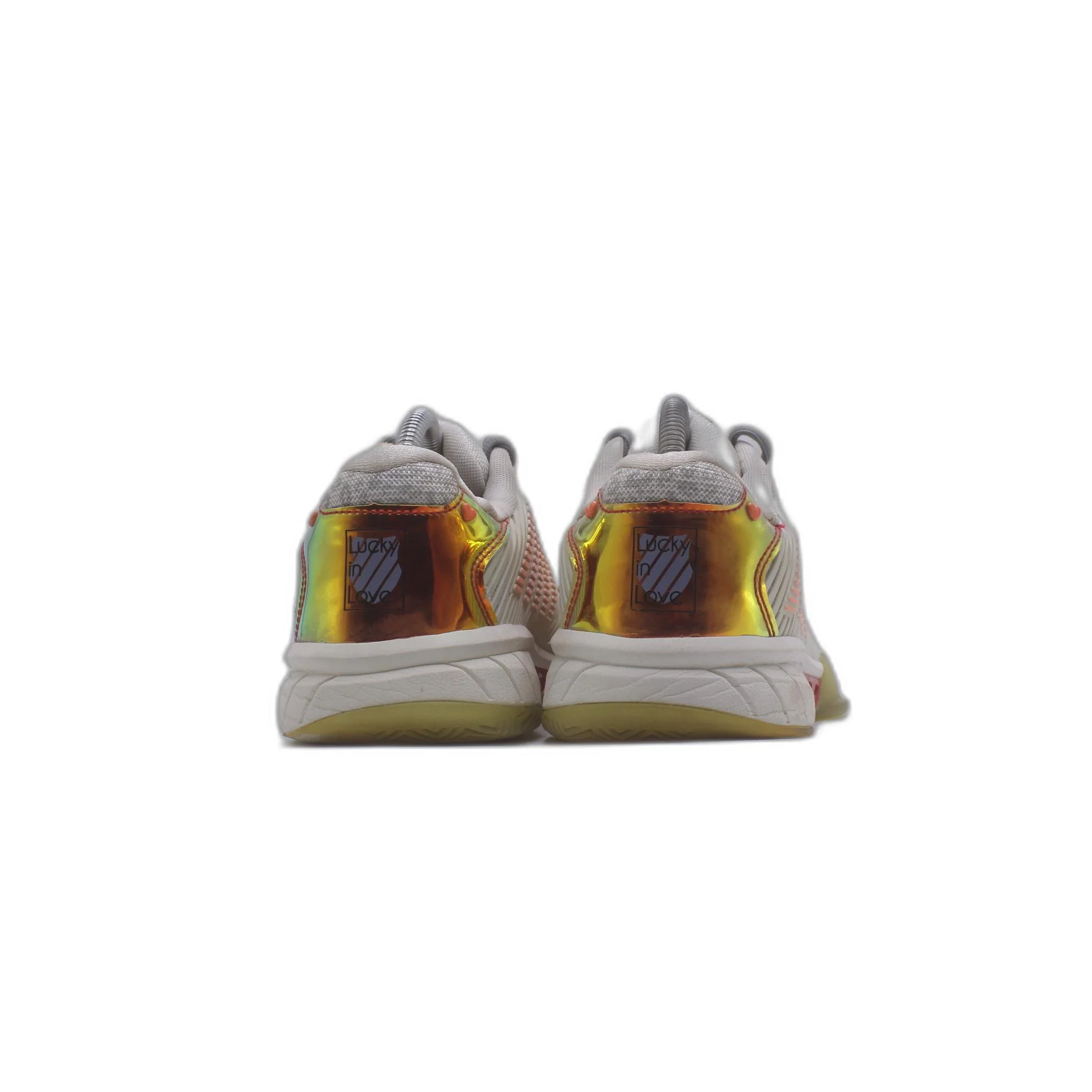 Lucky In Love White Sneaker - Image 4