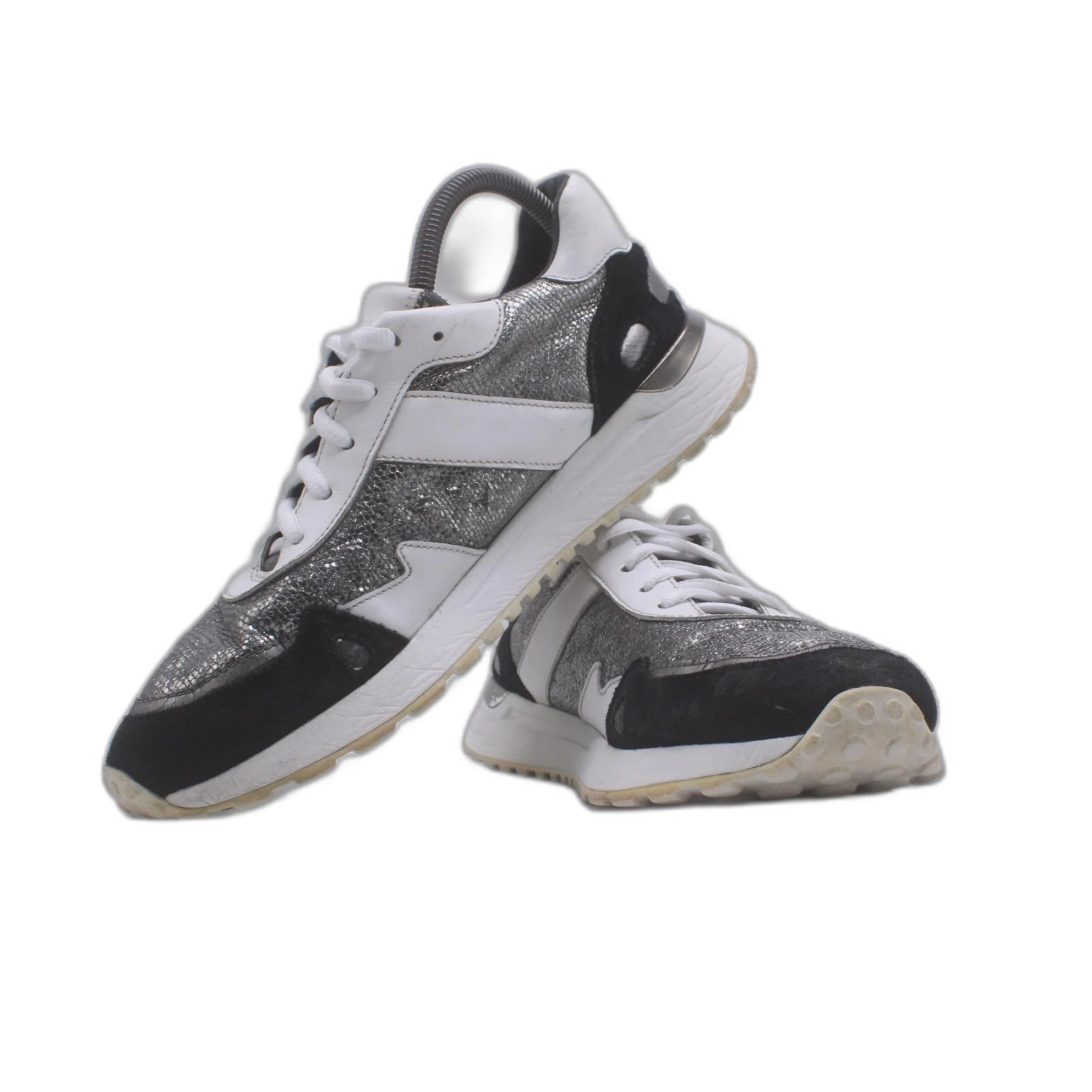 Michael Kors Monroe Trainer Glitter Chain Mesh Rose Gold Sneaker - Image 5